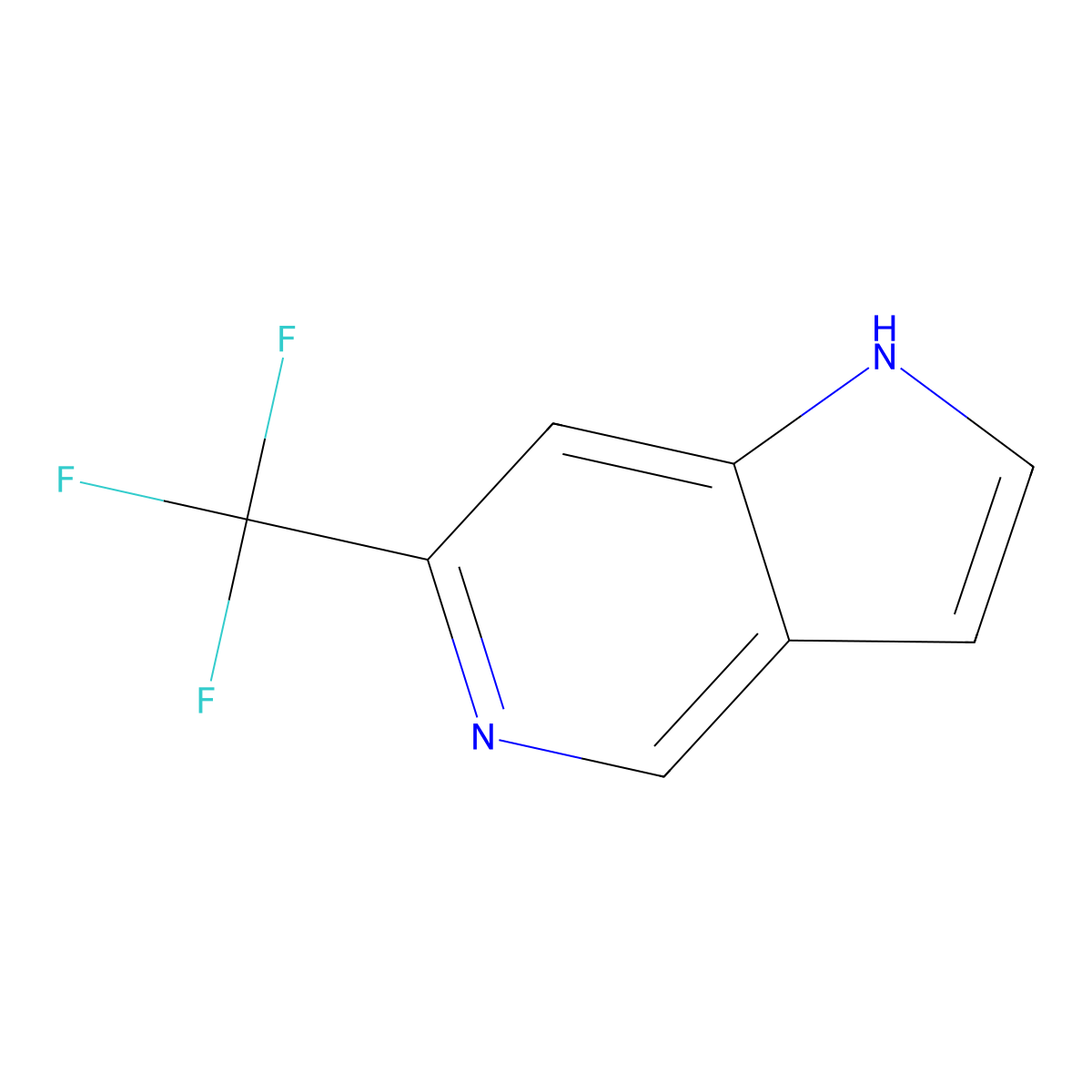 6-(Trifluoromethyl)-1H-pyrrolo(3,2-c)pyridine molecular structure, CAS 1190315-48-0