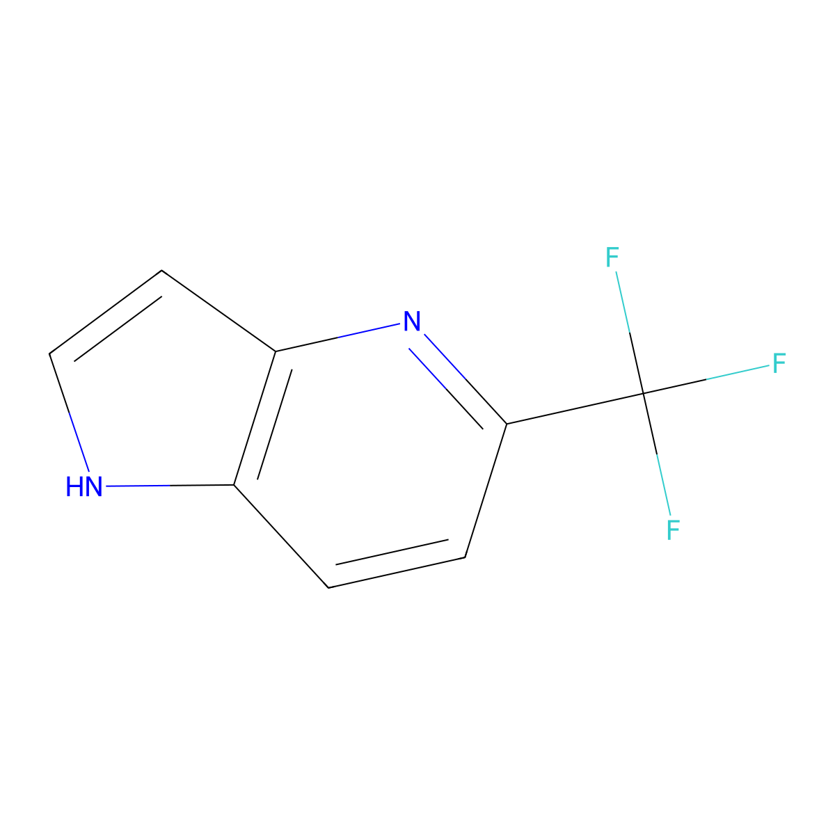 5-(trifluoromethyl)-1H-pyrrolo[3,2-b]pyridine molecular structure, CAS 1190315-94-6