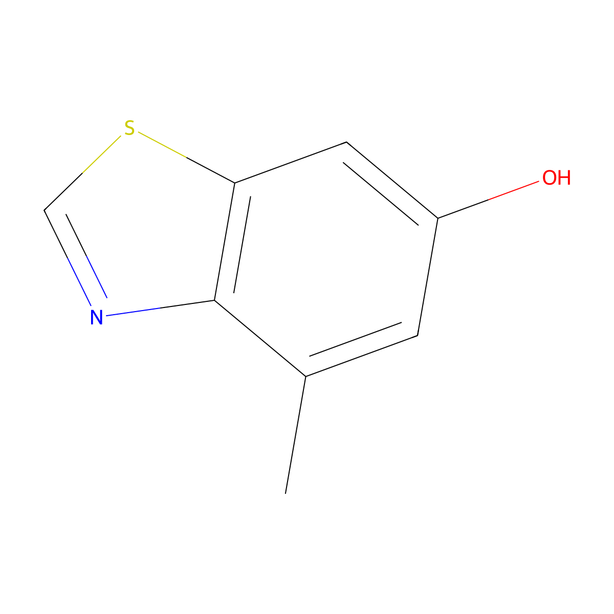 4-Methylbenzo[d]thiazol-6-ol molecular structure, CAS 1190317-27-1