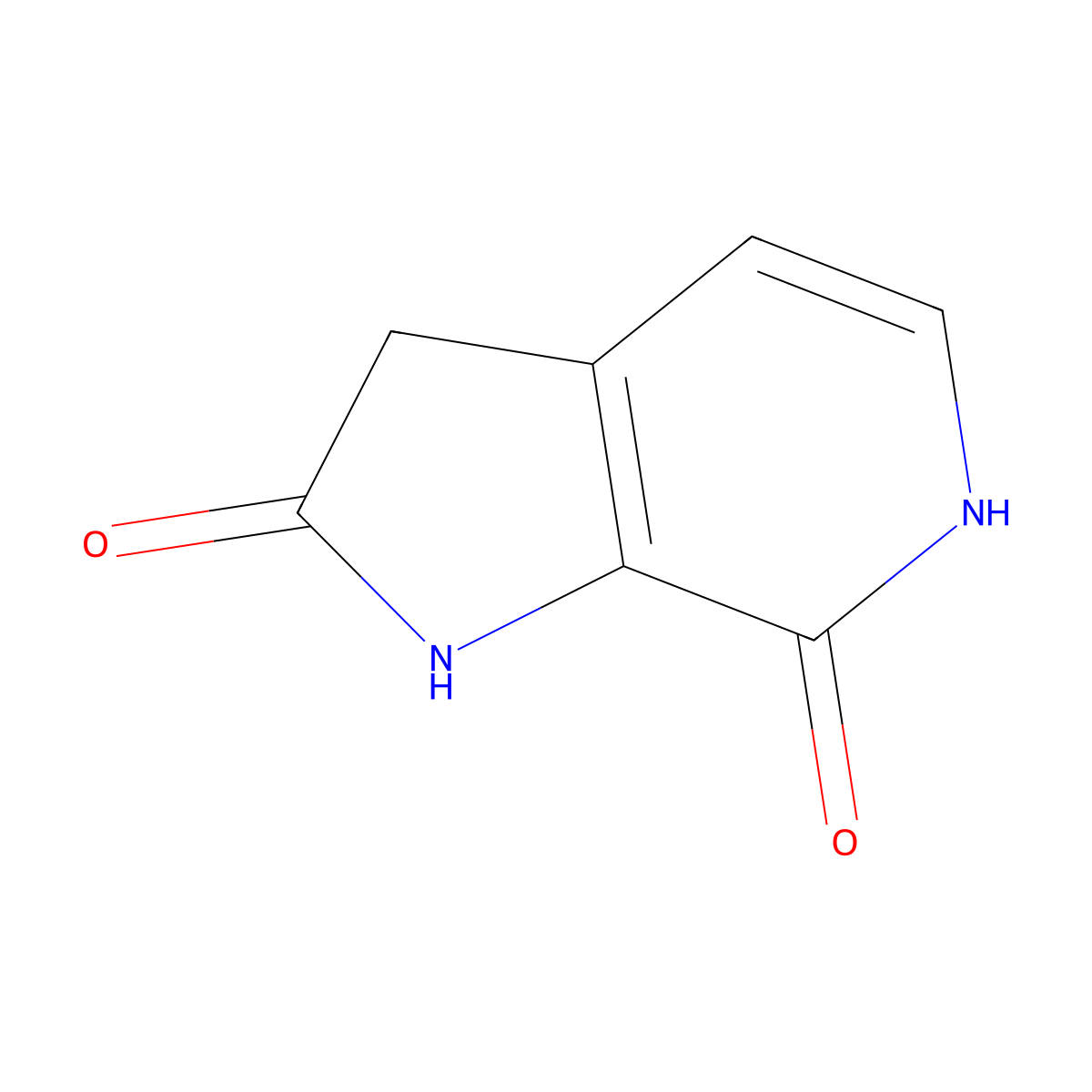 1H-Pyrrolo[2,3-c]pyridine-2,7(3H,6H)-dione molecular structure, CAS 1190317-91-9