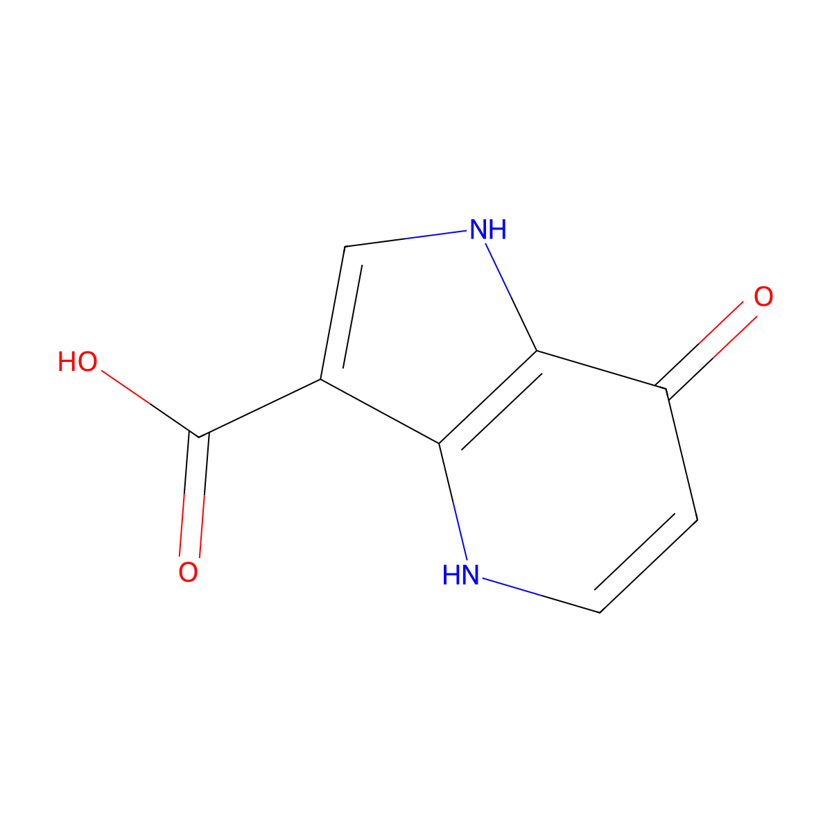 7-Hydroxy-4-azaindole-3-carboxylic acid molecular structure, CAS 1190318-50-3