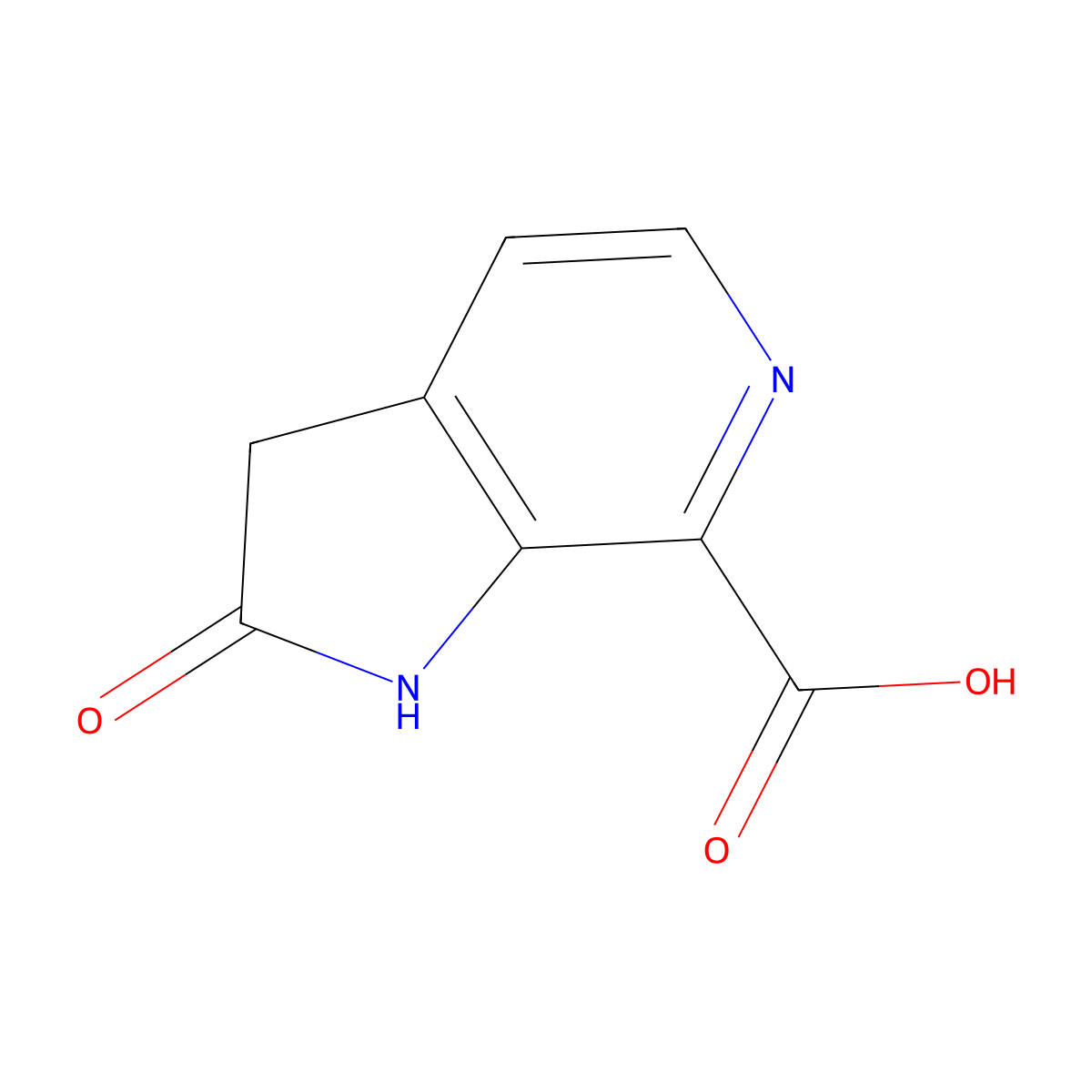 6-Aza-2-oxindole-7-carboxylic acid molecular structure, CAS 1190318-92-3