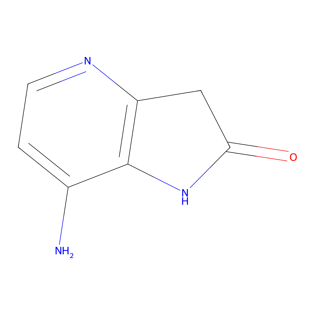 7-Amino-4-aza-2-oxindole molecular structure, CAS 1190319-39-1