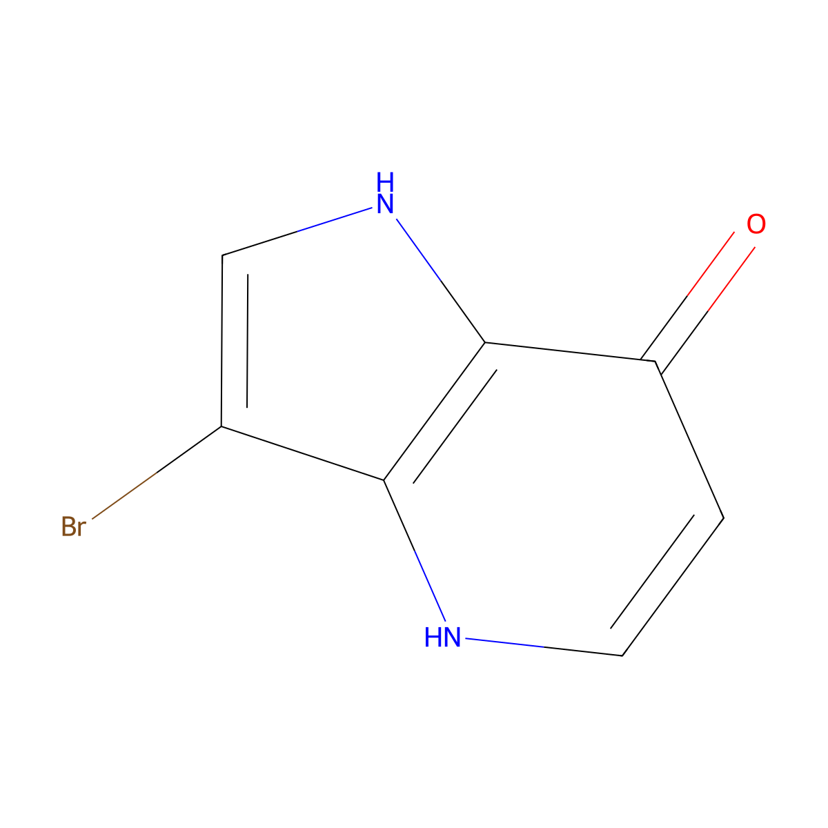 3-Bromo-1H-pyrrolo[3,2-b]pyridin-7-ol molecular structure, CAS 1190319-67-5