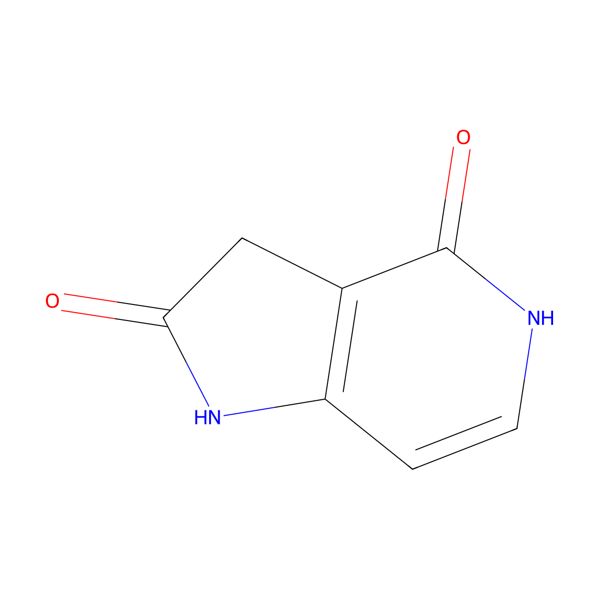 1H-Pyrrolo[3,2-c]pyridine-2,4(3H,5H)-dione molecular structure, CAS 1190319-93-7