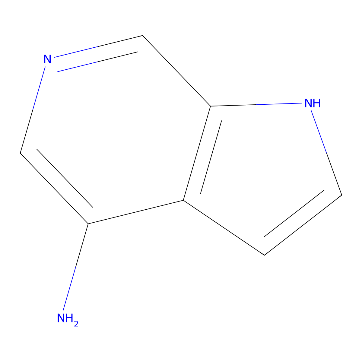 1H-pyrrolo[2,3-c]pyridin-4-amine molecular structure, CAS 1190320-10-5