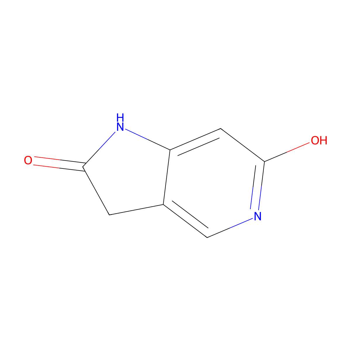 6-Hydroxy-5-aza-2-oxindole molecular structure, CAS 1190320-35-4
