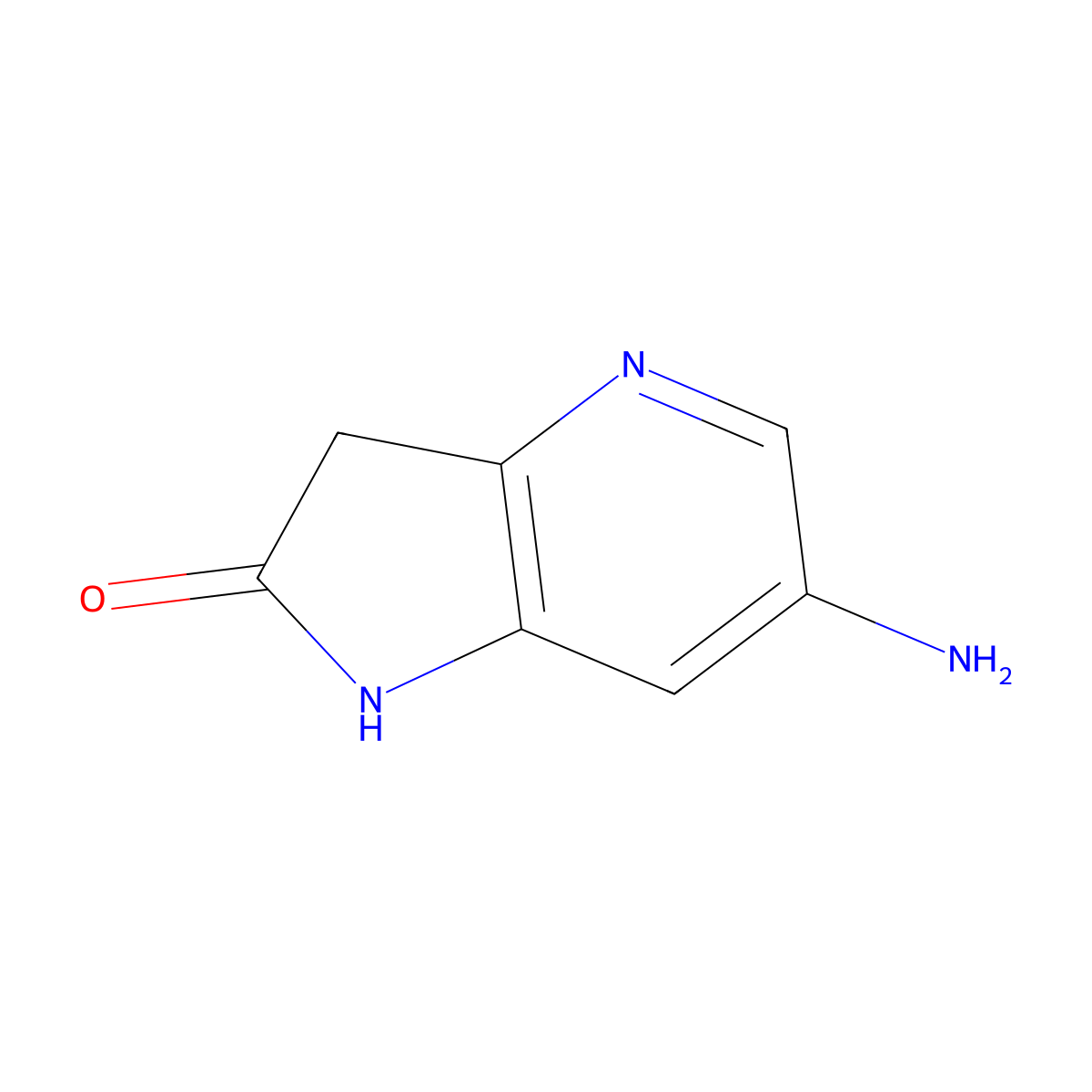 6-Amino-4-aza-2-oxindole molecular structure, CAS 1190320-66-1