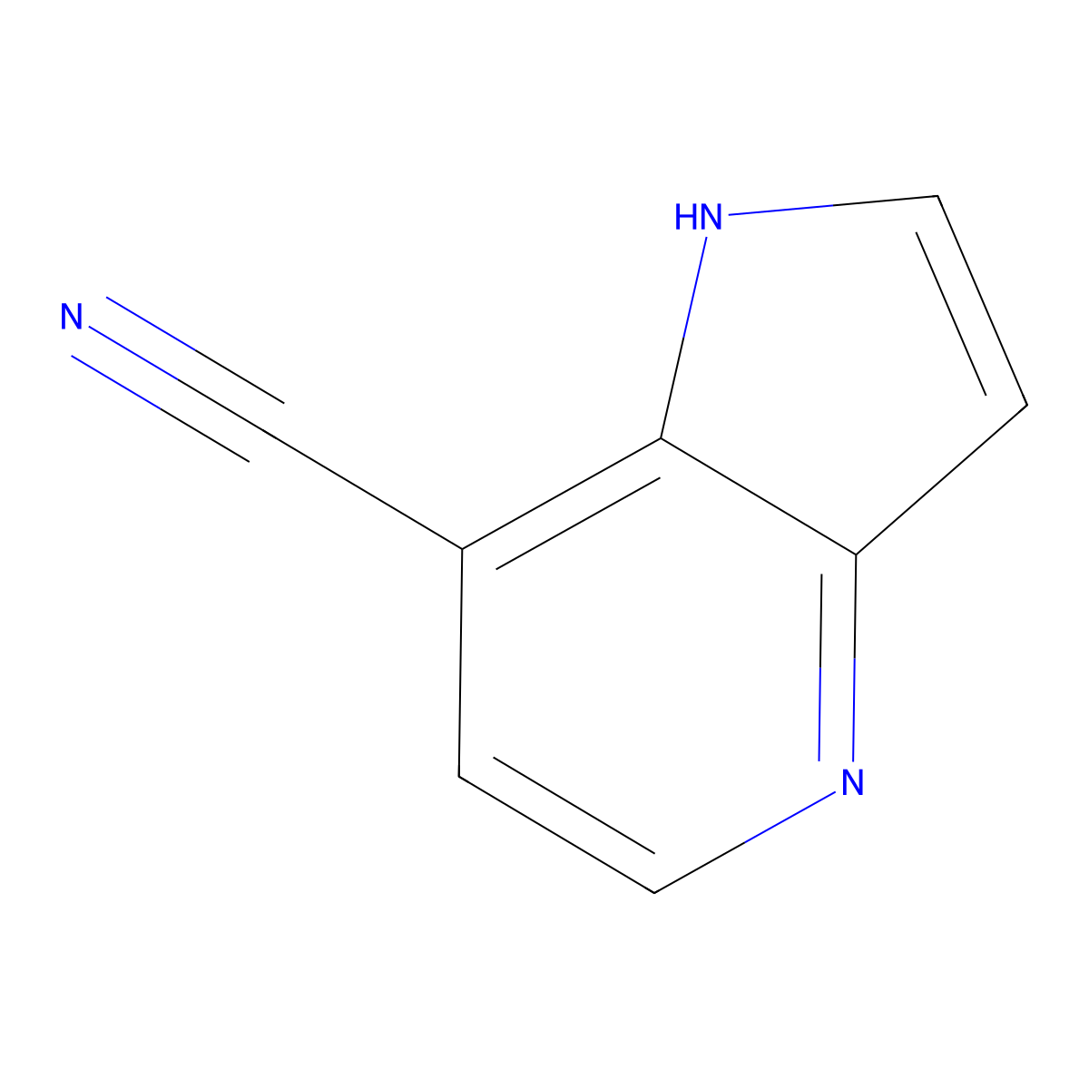 1H-pyrrolo[3,2-b]pyridine-7-carbonitrile molecular structure, CAS 1190320-73-0