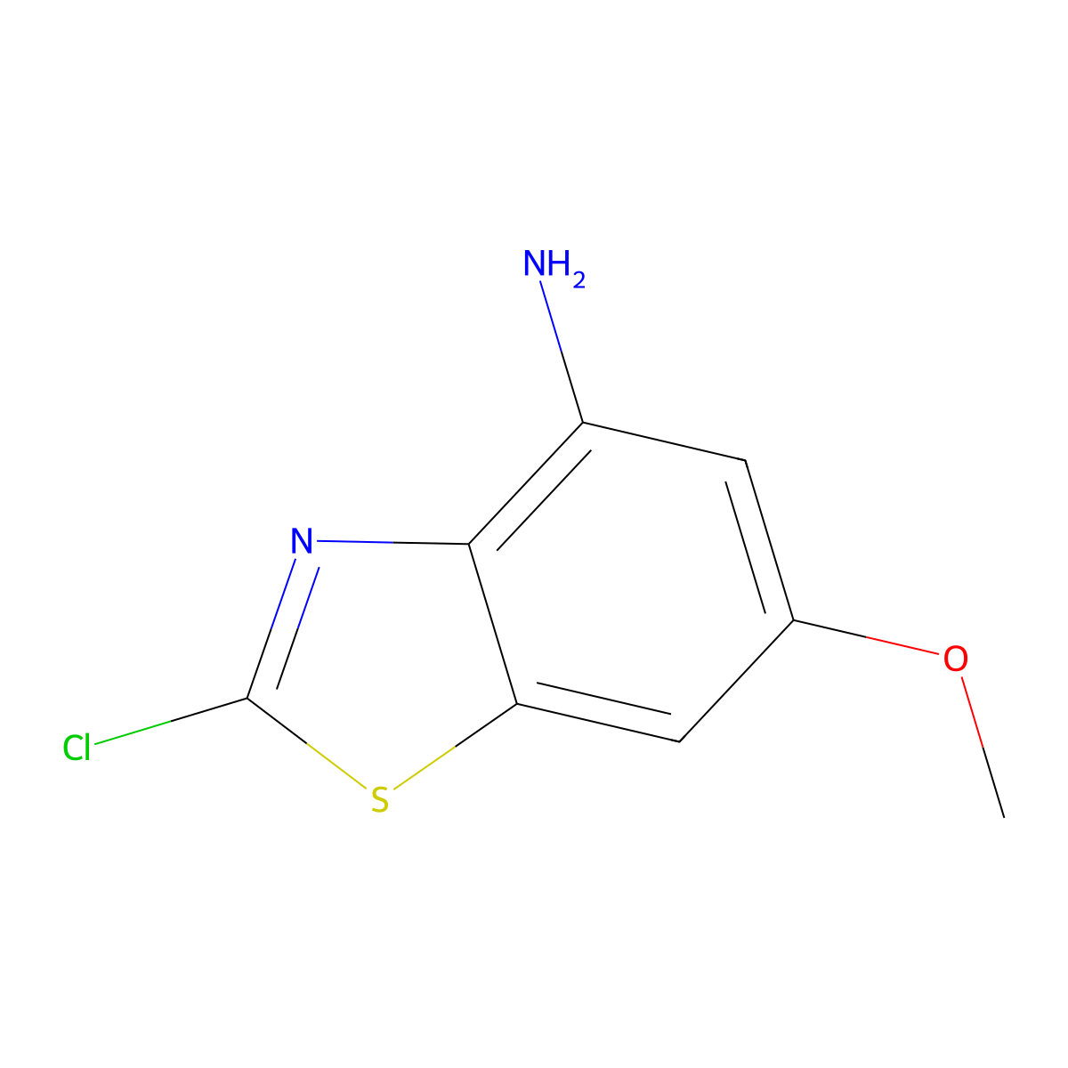 2-Chloro-6-methoxybenzo[d]thiazol-4-amine molecular structure, CAS 1190321-02-8