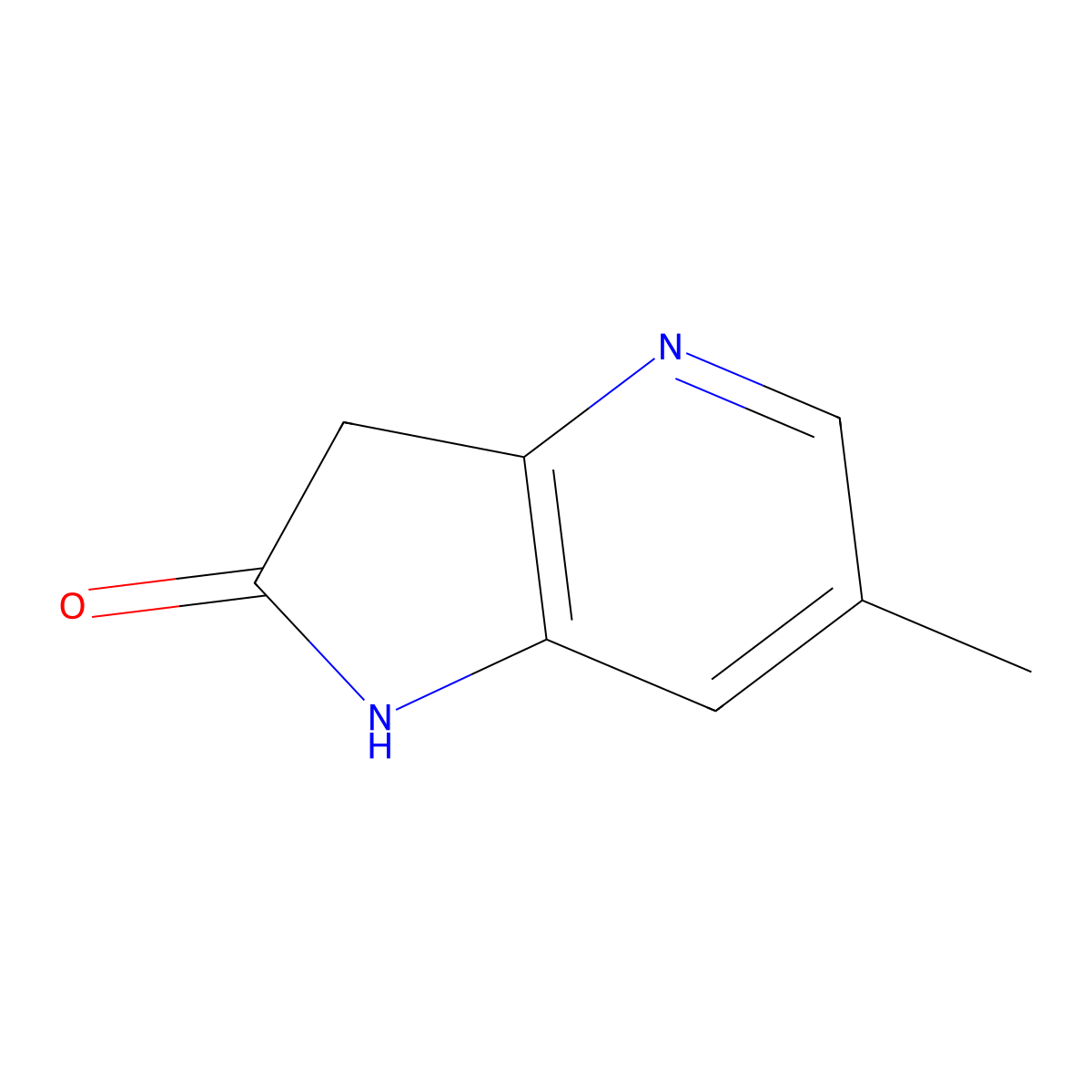 6-Methyl-1H-pyrrolo[3,2-b]pyridin-2(3H)-one molecular structure, CAS 1190322-98-5