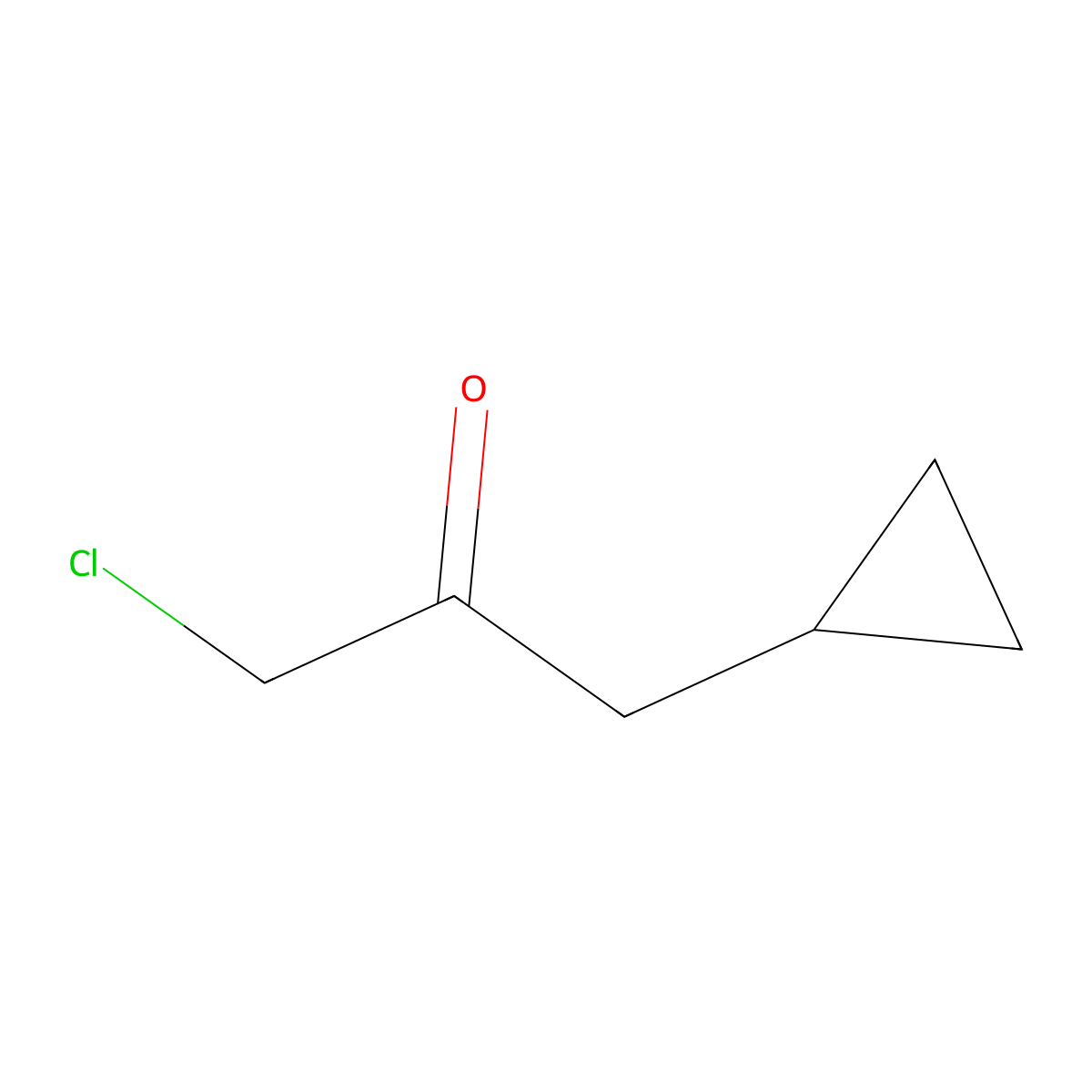 1-Chloro-3-cyclopropylpropan-2-one molecular structure, CAS 1190362-19-6