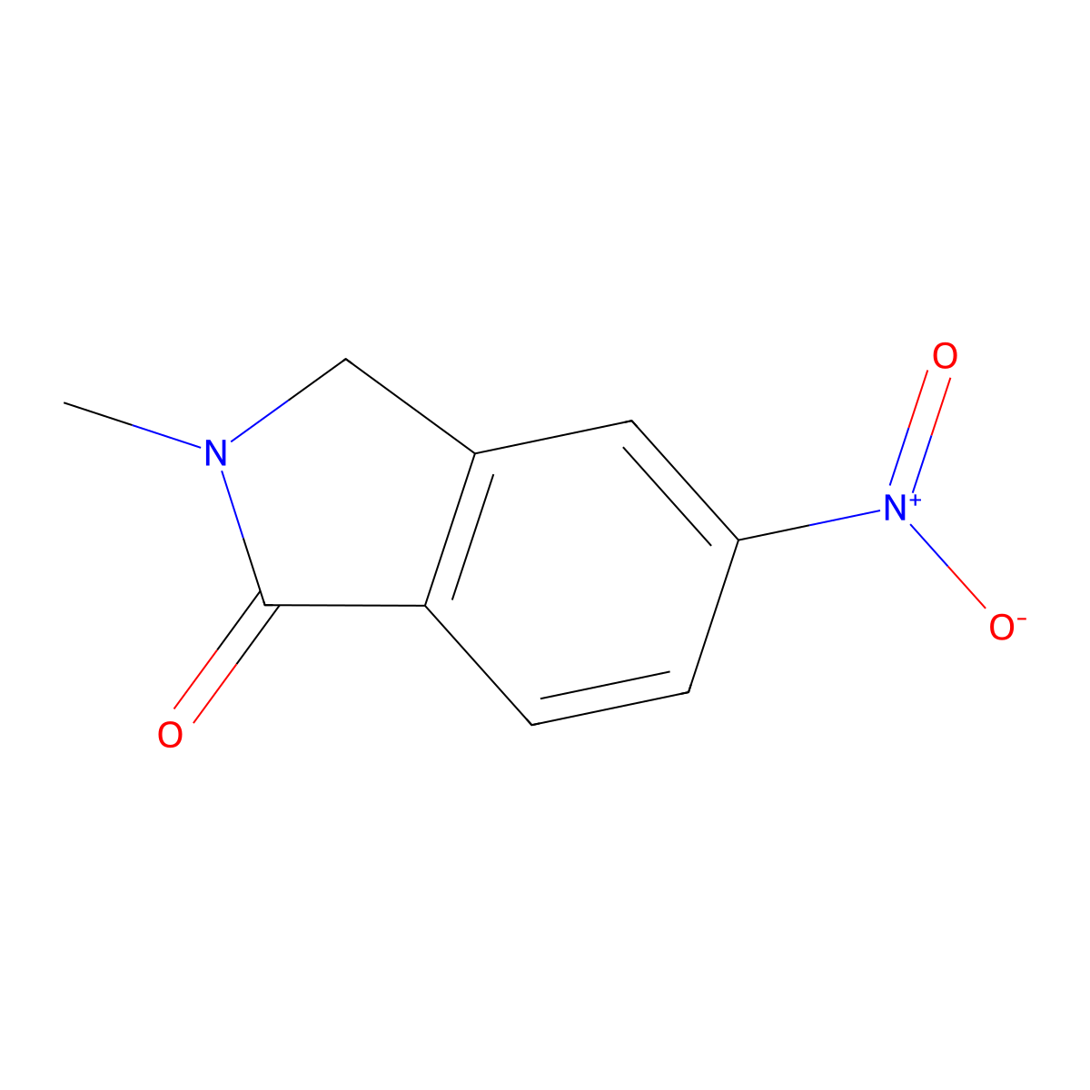 2-Methyl-5-nitroisoindolin-1-one molecular structure, CAS 1190380-36-9