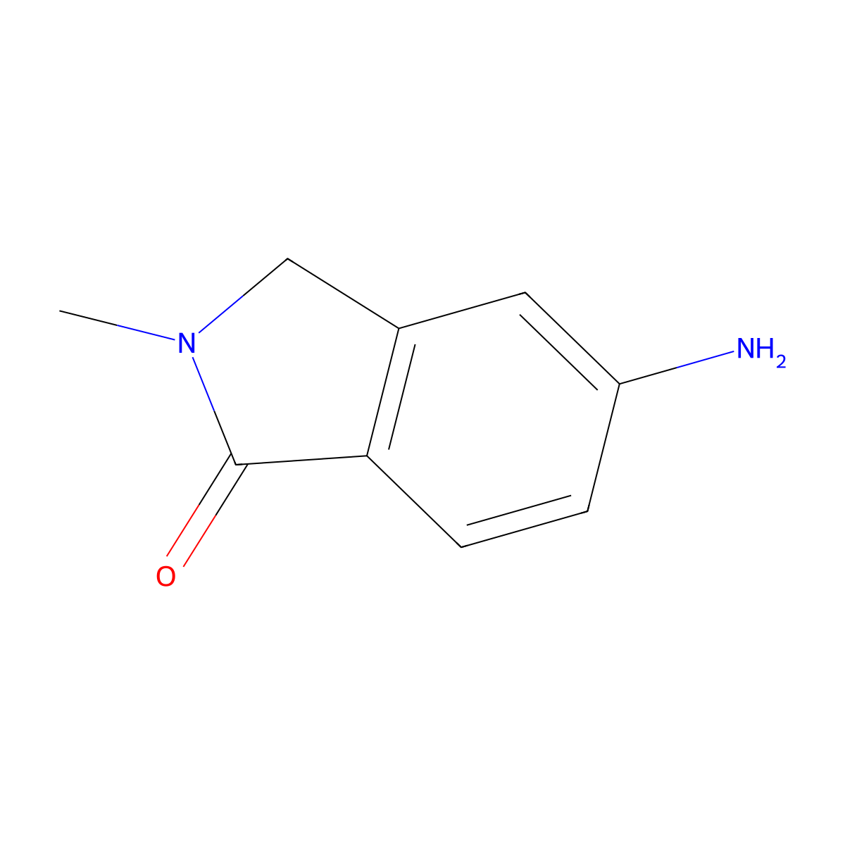 5-amino-2-methyl-2,3-dihydro-1H-isoindol-1-one molecular structure, CAS 1190380-38-1