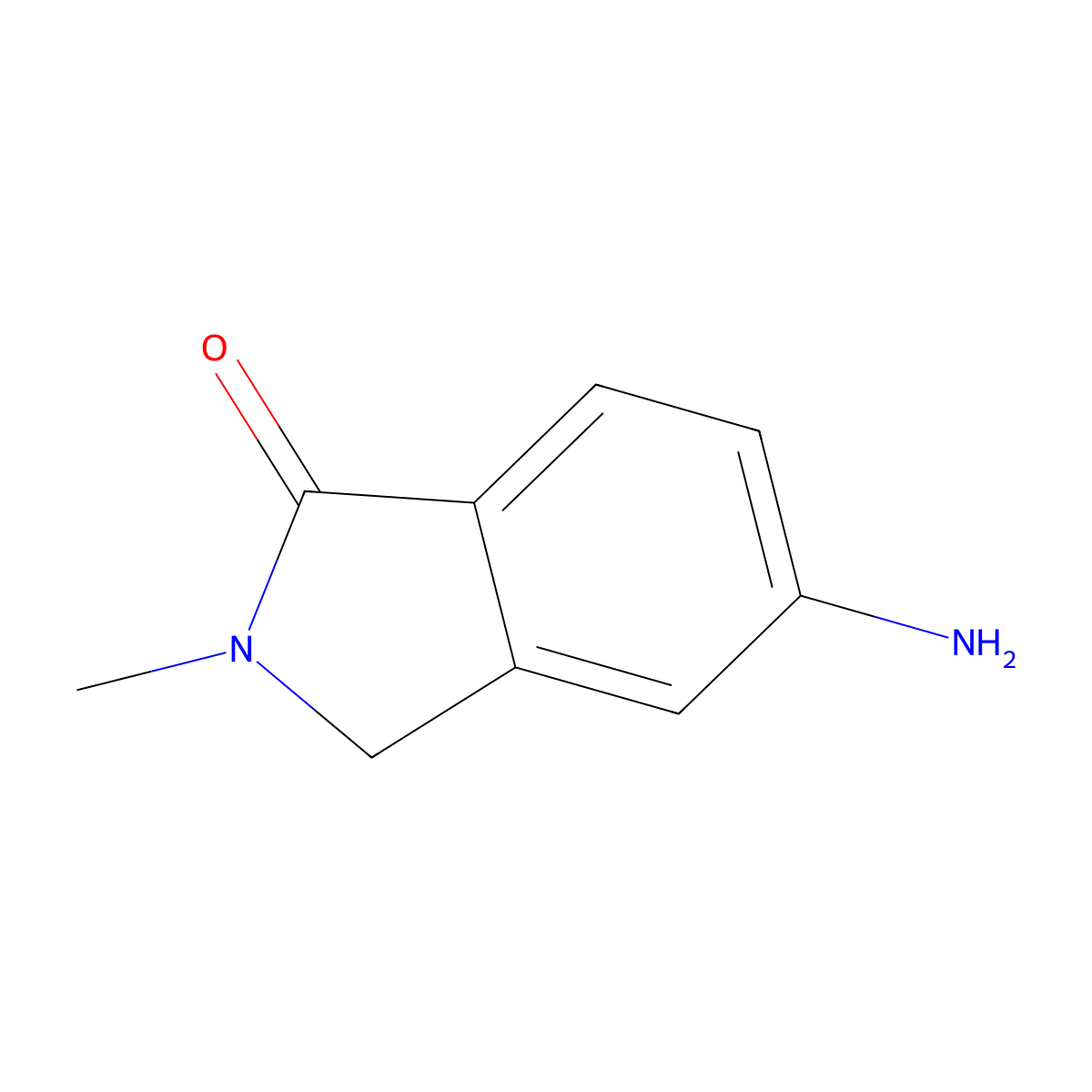 5-amino-2-methyl-2,3-dihydro-1H-isoindol-1-one molecular structure, CAS 1190380-38-1