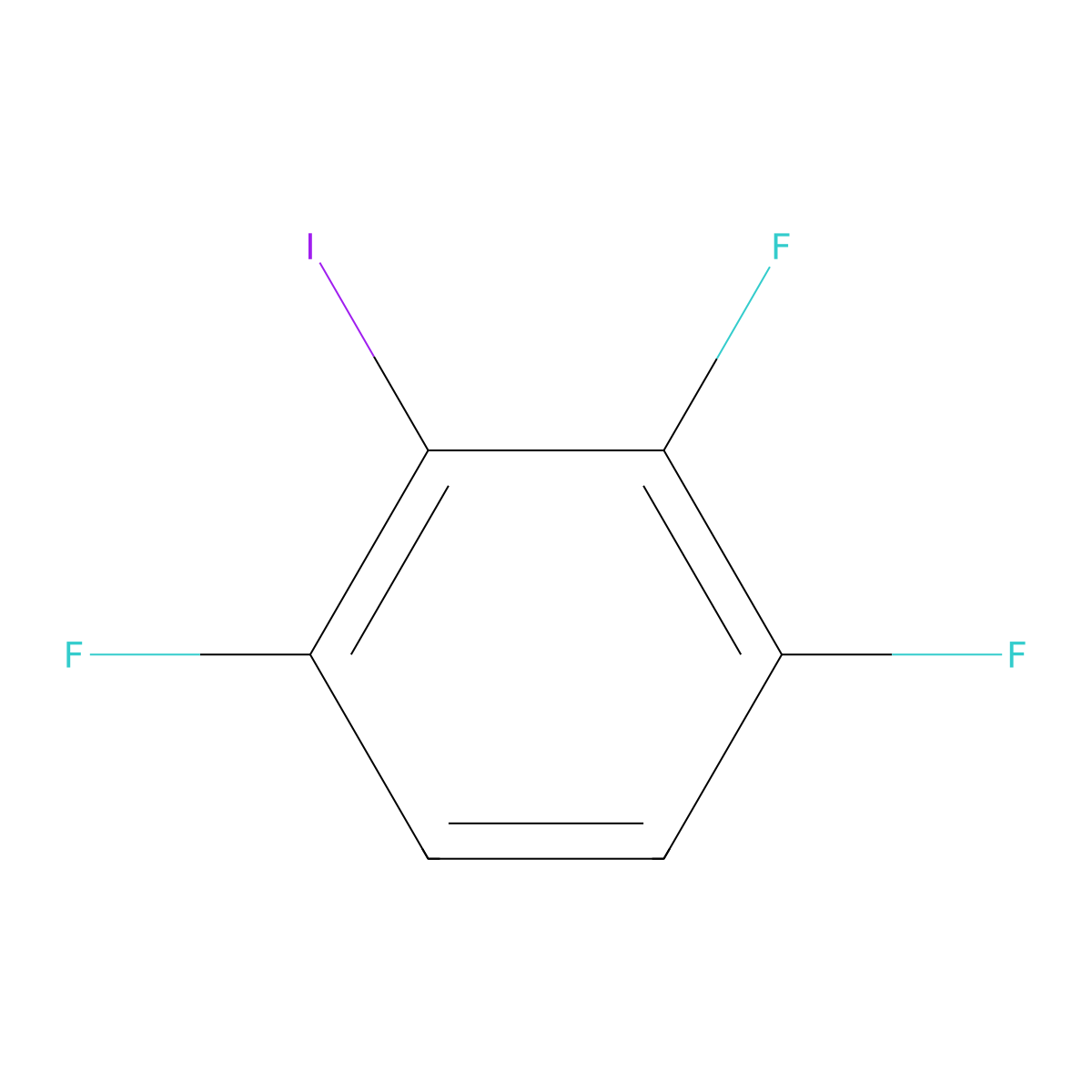 1,2,4-Trifluoro-3-iodobenzene molecular structure, CAS 1190385-24-0