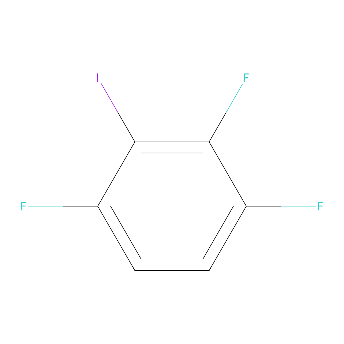 1,2,4-Trifluoro-3-iodobenzene molecular structure, CAS 1190385-24-0