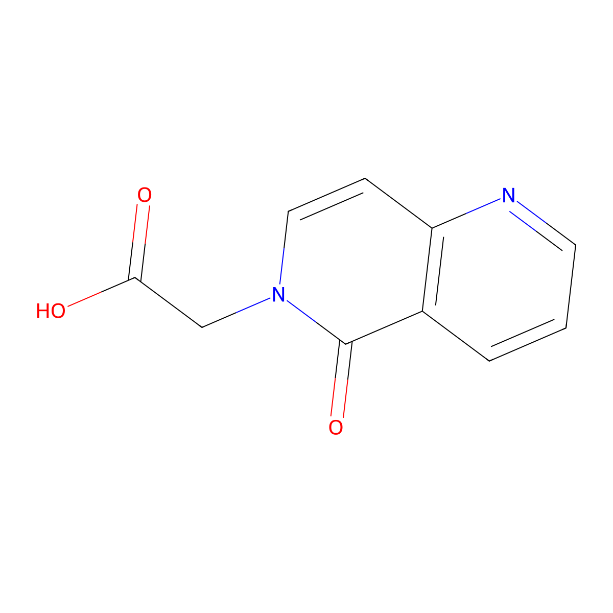 (5-Oxo-1,6-naphthyridin-6(5H)-YL)acetic acid molecular structure, CAS 1190392-11-0