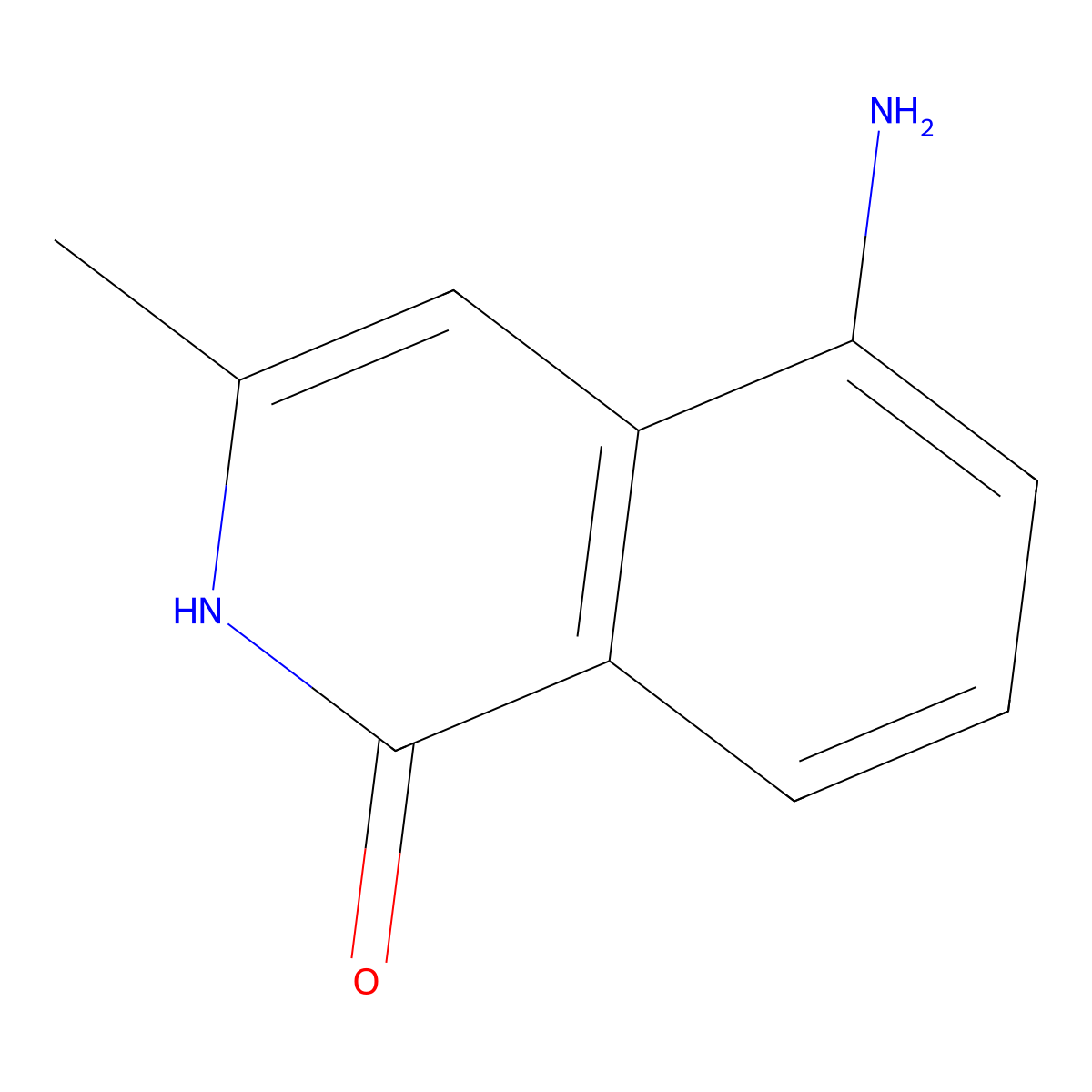 5-amino-3-methyl-2H-isoquinolin-1-one molecular structure, CAS 1190433-11-4