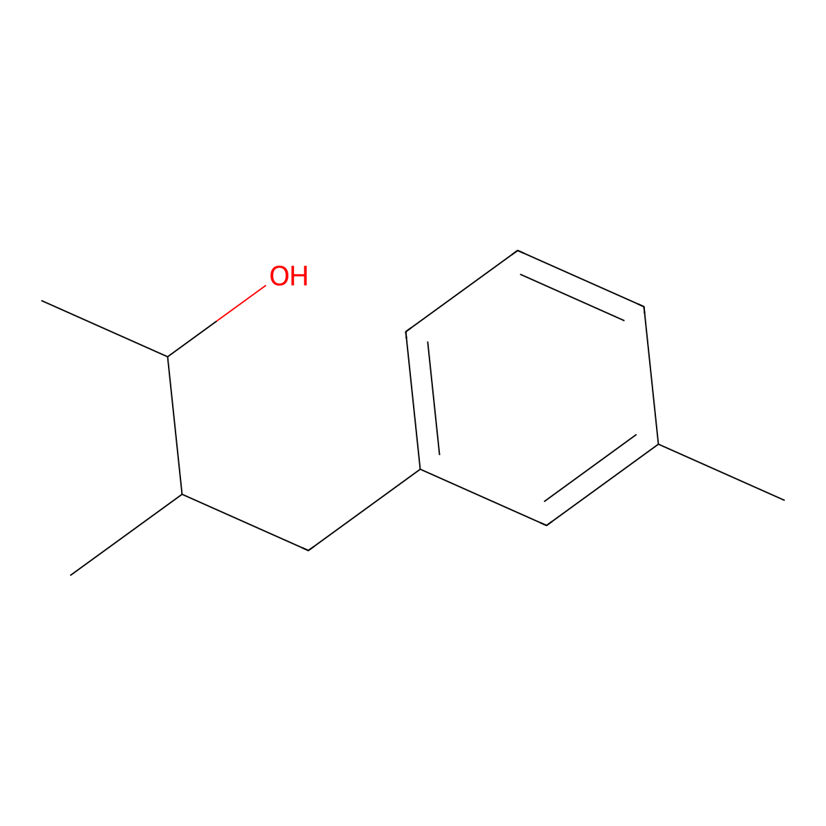 3-Methyl-4-(3-methylphenyl)butan-2-ol molecular structure, CAS 119052-90-3
