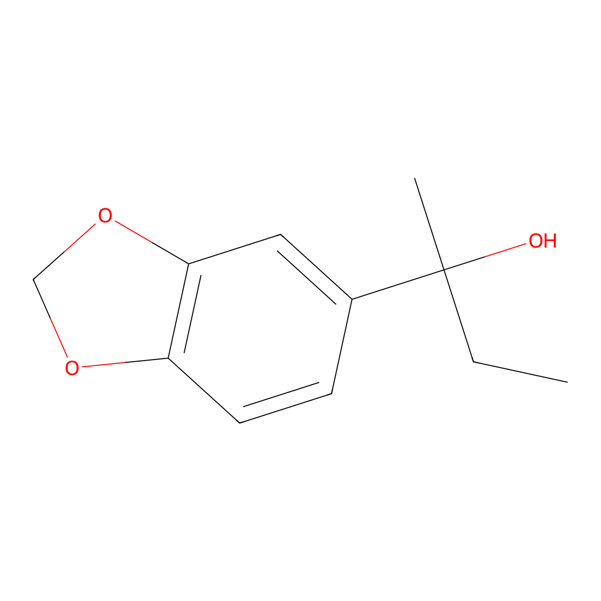 2-[3,4-(Methylenedioxy)phenyl]-2-butanol molecular structure, CAS 119054-38-5