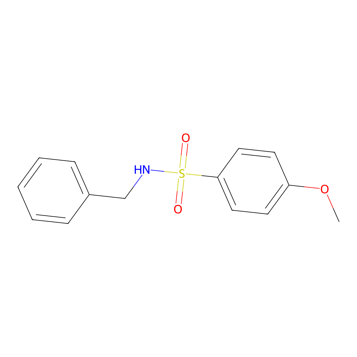 N-benzyl-4-methoxybenzenesulfonamide molecular structure, CAS 119059-70-0