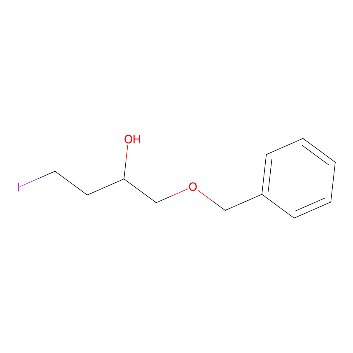 1-(Benzyloxy)-4-iodobutan-2-ol molecular structure, CAS 1190620-27-9