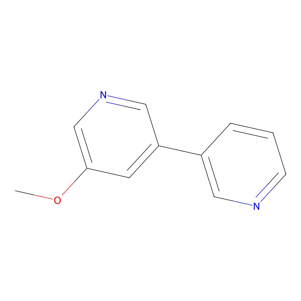 5-Methoxy-3,3'-bipyridine molecular structure, CAS 1190645-04-5