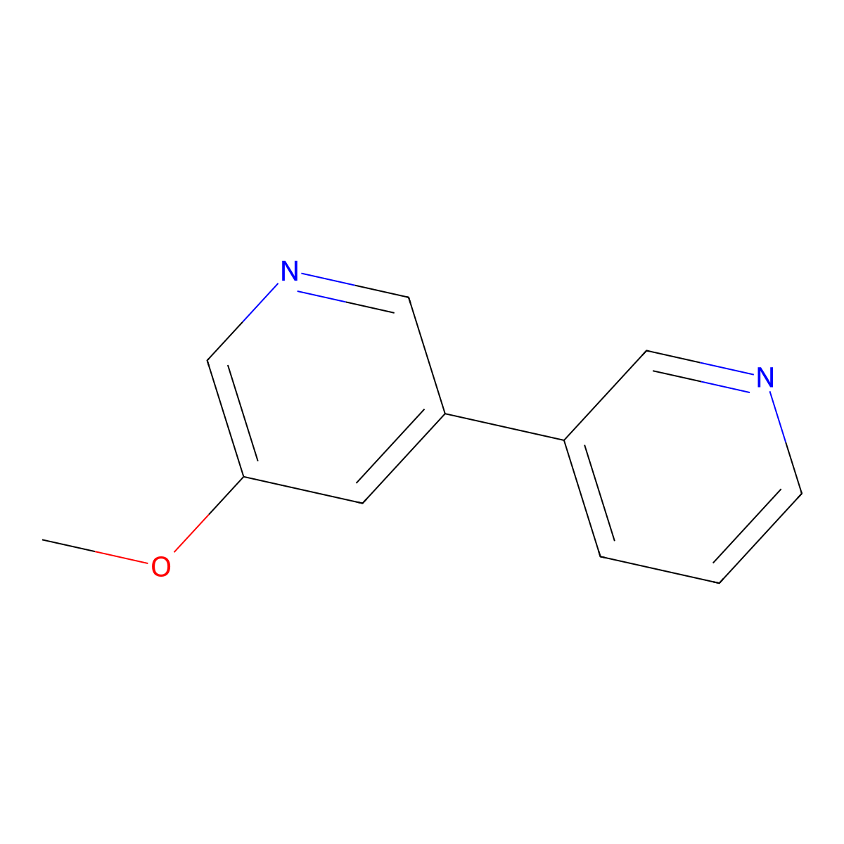 5-Methoxy-3,3'-bipyridine molecular structure, CAS 1190645-04-5