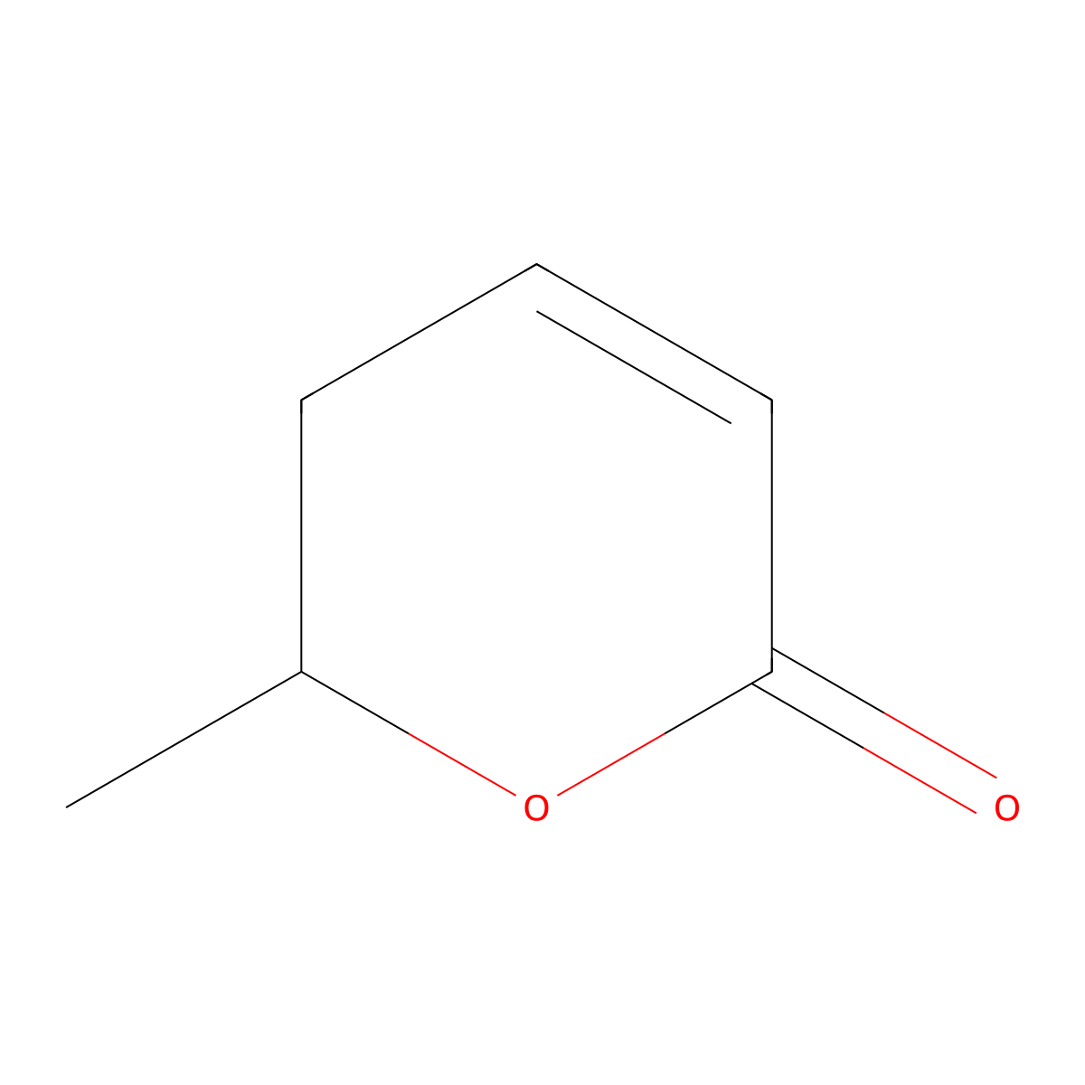 (R)-6-Methyl-5,6-dihydro-2H-pyran-2-one molecular structure, CAS 119067-60-6