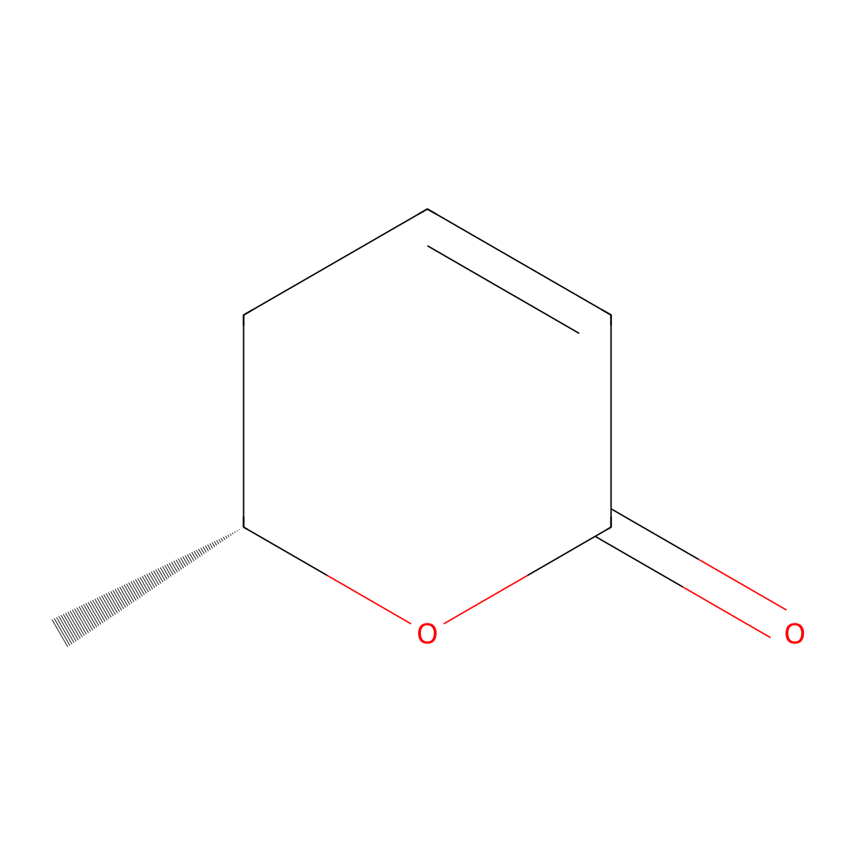 (R)-6-Methyl-5,6-dihydro-2H-pyran-2-one molecular structure, CAS 119067-60-6