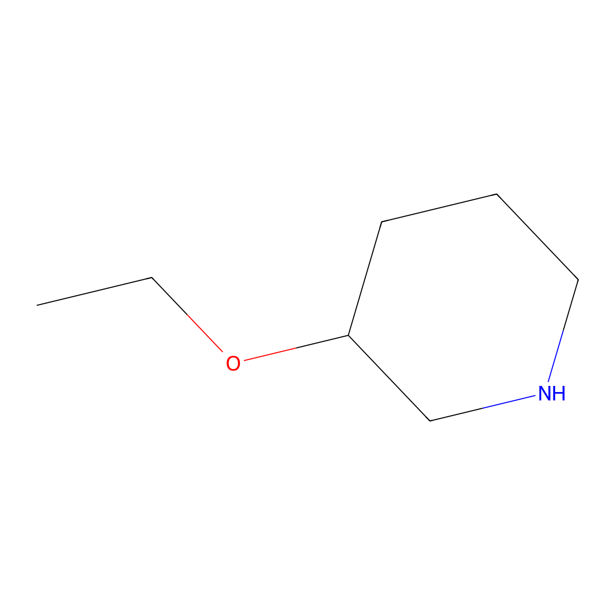 (3S)-3-ethoxypiperidine molecular structure, CAS 1190737-22-4