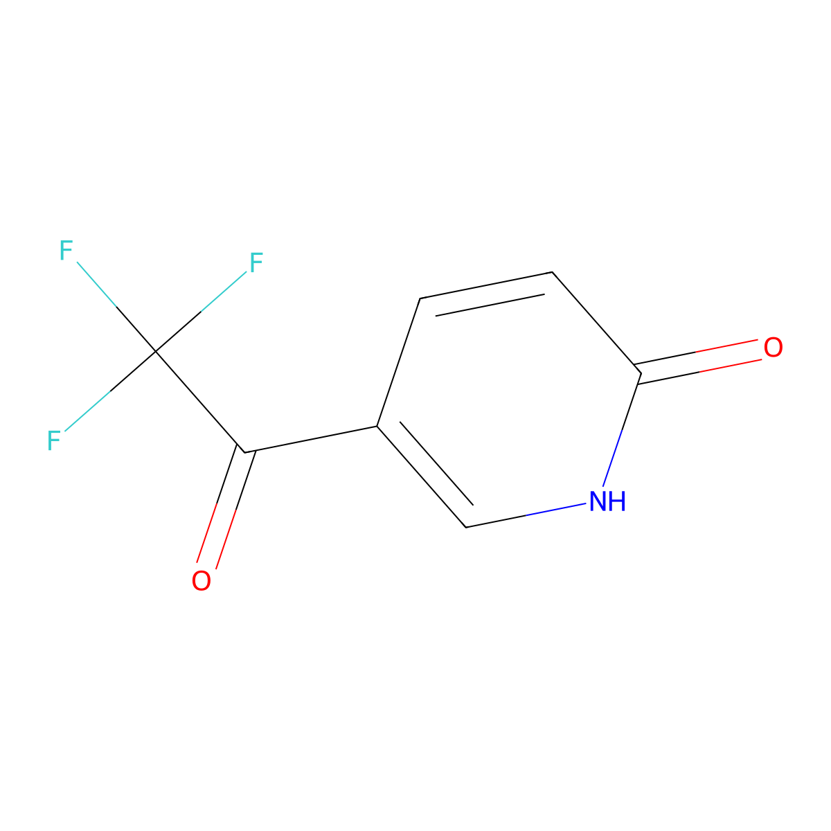 5-(Trifluoroacetyl)-1,2-dihydropyridin-2-one molecular structure, CAS 1190742-95-0