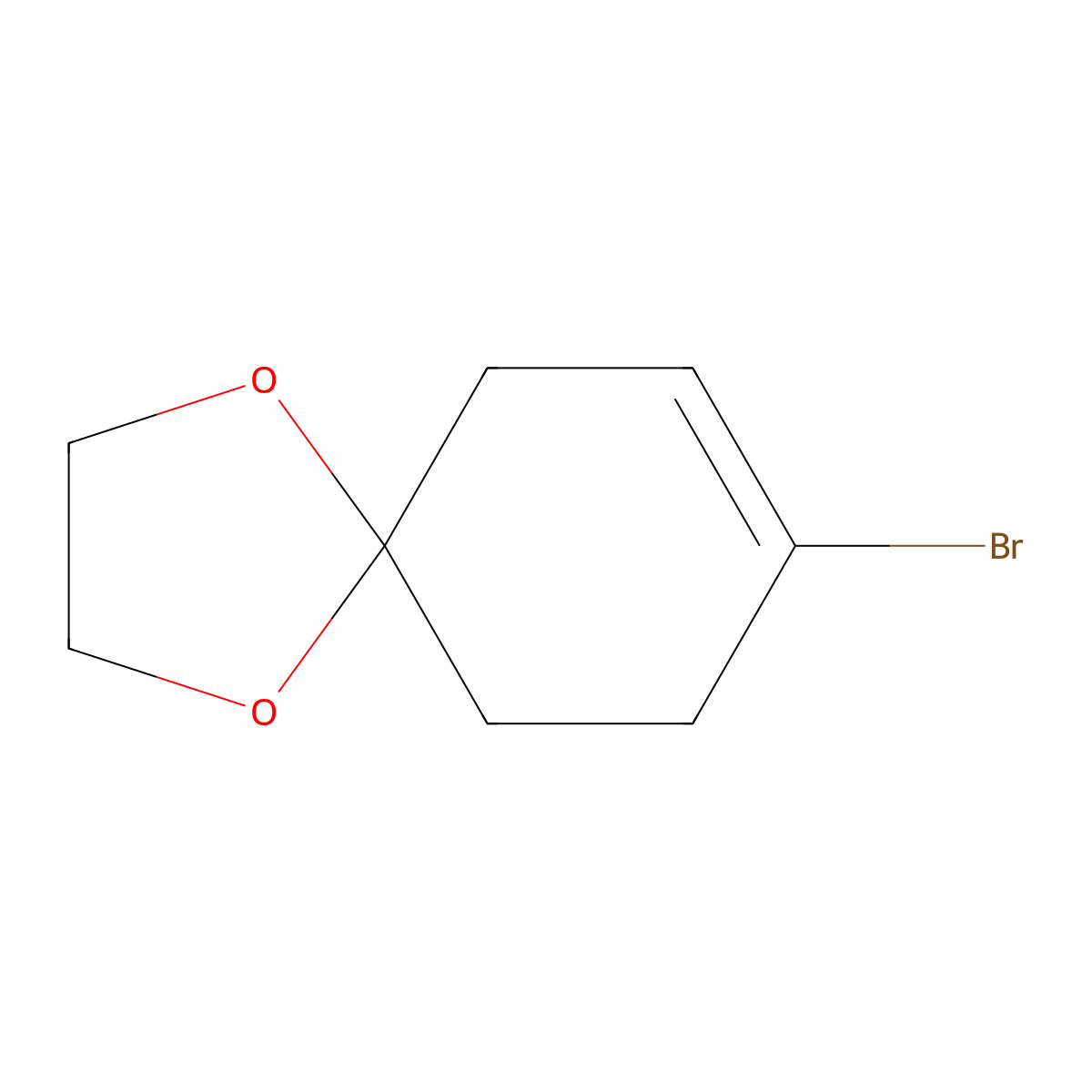 8-Bromo-1,4-dioxa-spiro[4.5]dec-7-ene molecular structure, CAS 1190757-88-0