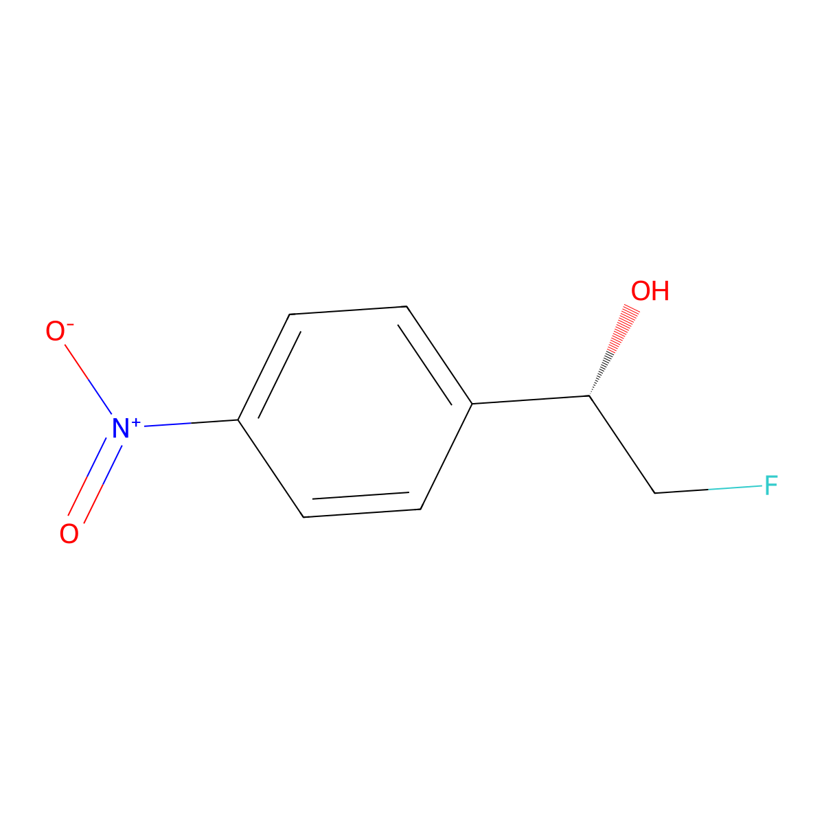 (1S)-2-Fluoro-1-(4-nitrophenyl)ethan-1-ol molecular structure, CAS 1190834-24-2