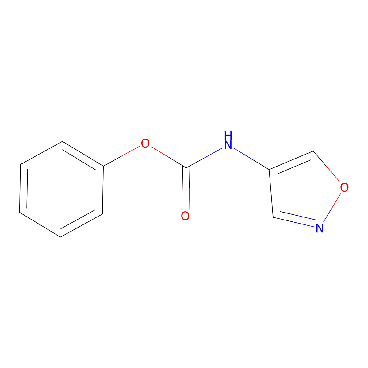 Phenyl isoxazol-4-ylcarbamate molecular structure, CAS 1190843-61-8