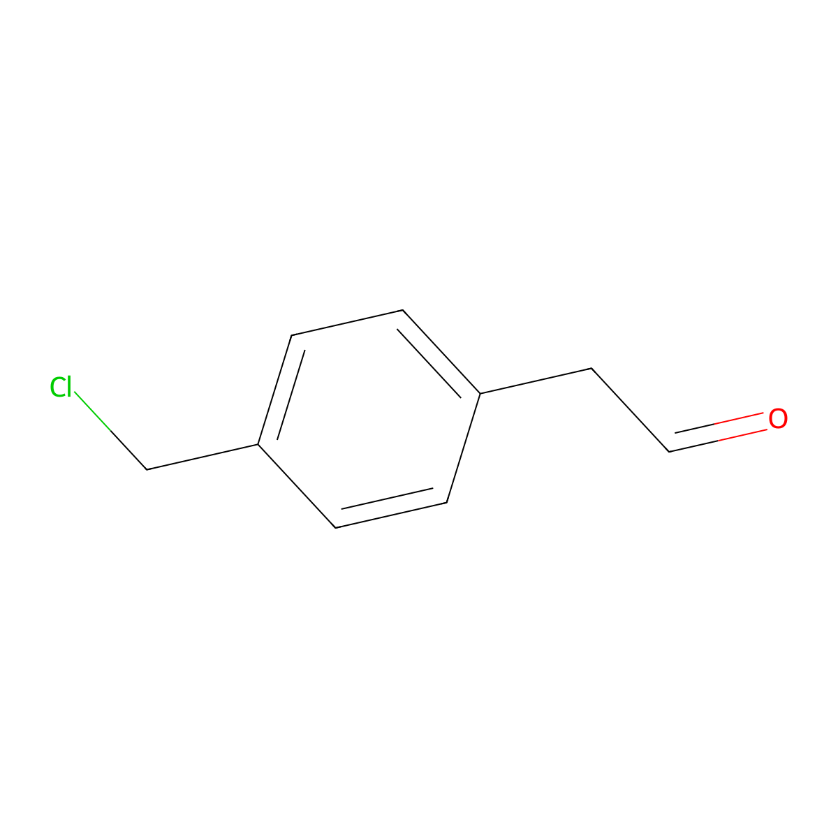 2-[4-(Chloromethyl)phenyl]acetaldehyde molecular structure, CAS 1190884-37-7