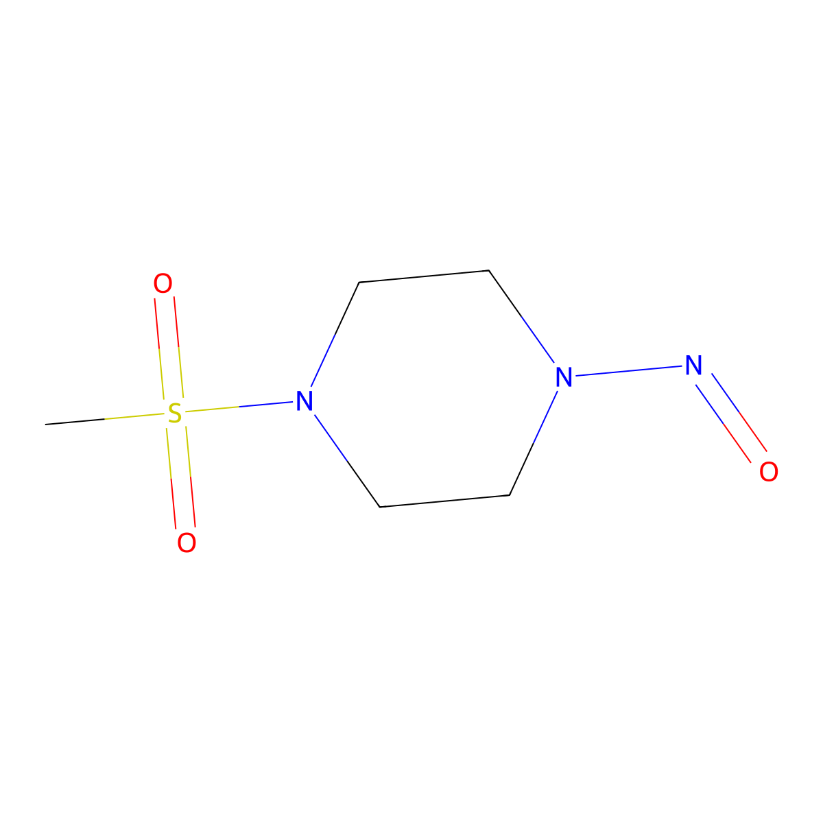 1-(Methylsulfonyl)-4-nitrosopiperazine molecular structure, CAS 1190890-92-6
