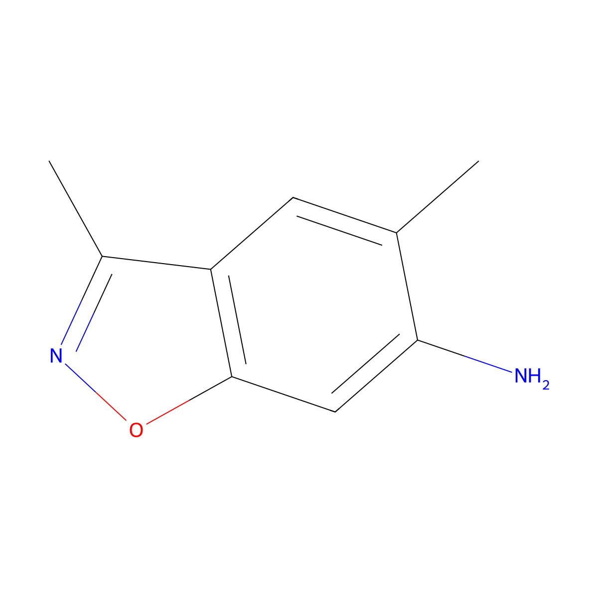 3,5-Dimethyl-1,2-benzoxazol-6-amine molecular structure, CAS 1190892-25-1