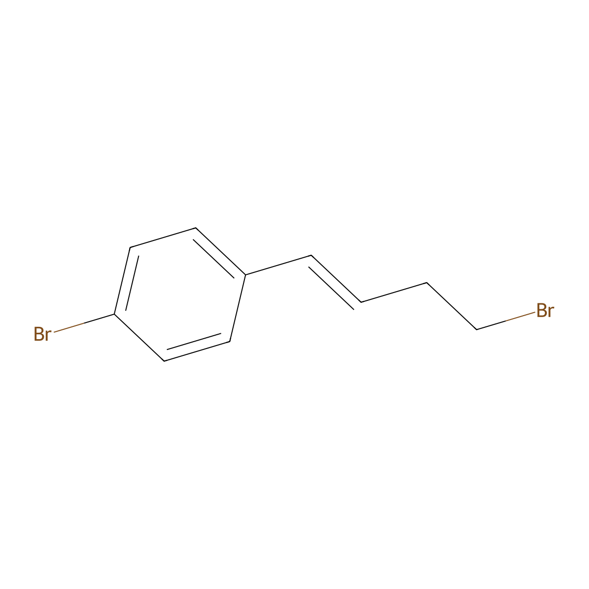 1-Bromo-4-(4-bromobut-1-en-1-yl)benzene molecular structure, CAS 1190898-63-5