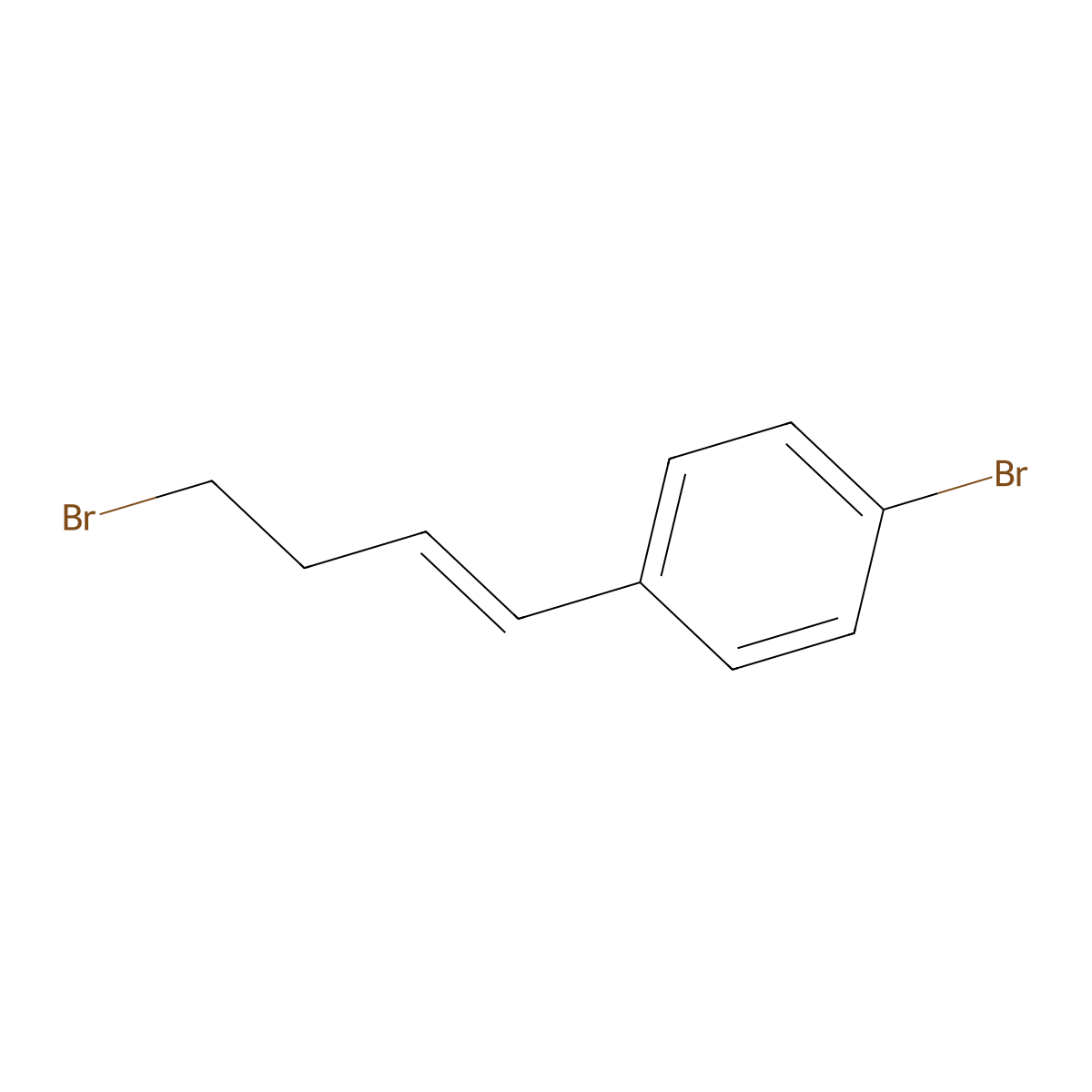 1-Bromo-4-(4-bromobut-1-en-1-yl)benzene molecular structure, CAS 1190898-63-5