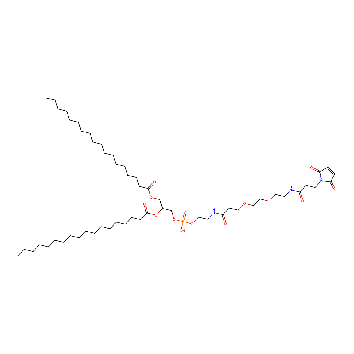 DSPE-PEG2-mal molecular structure, CAS 1190924-04-9