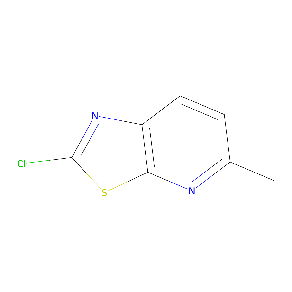 2-Chloro-5-methyl-[1,3]thiazolo[5,4-b]pyridine molecular structure, CAS 1190927-27-5