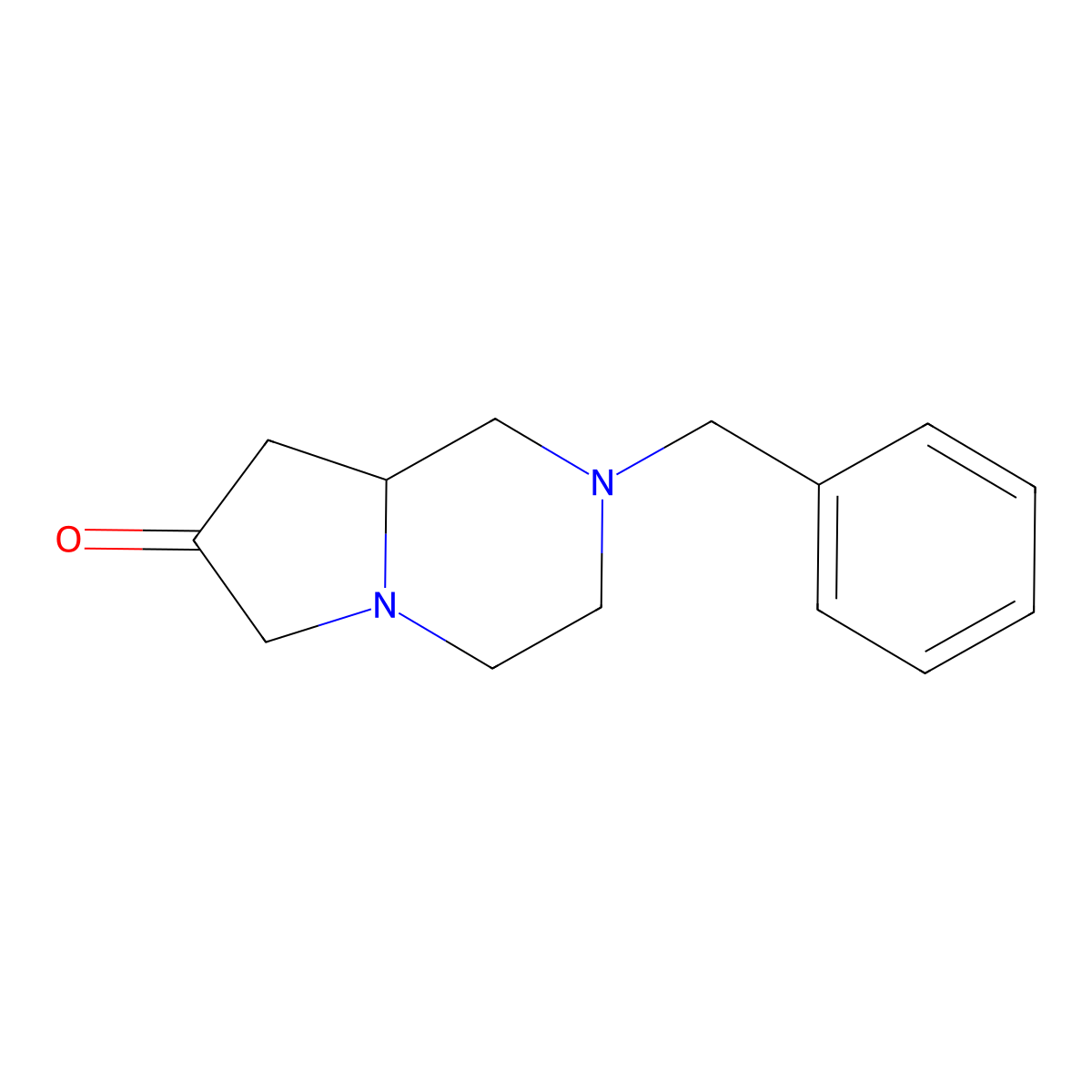 (8aS)-2-benzyl-octahydropyrrolo[1,2-a]piperazin-7-one molecular structure, CAS 1190946-29-2