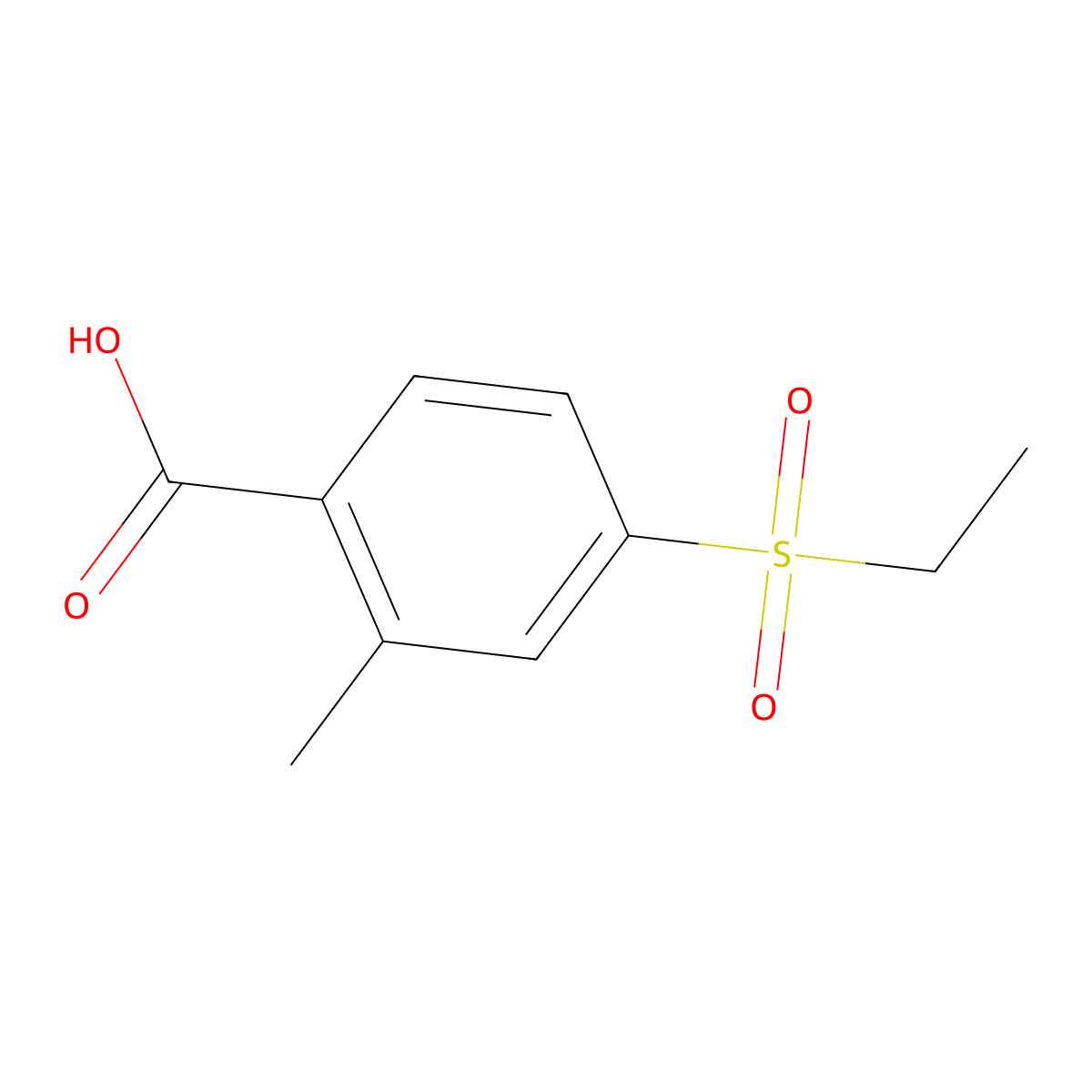 4-(Ethanesulfonyl)-2-methylbenzoic acid molecular structure, CAS 1190948-20-9