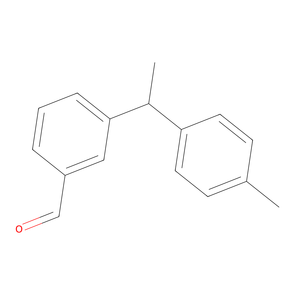 3-(1-(P-tolyl)ethyl)benzaldehyde molecular structure, CAS 1190968-78-5