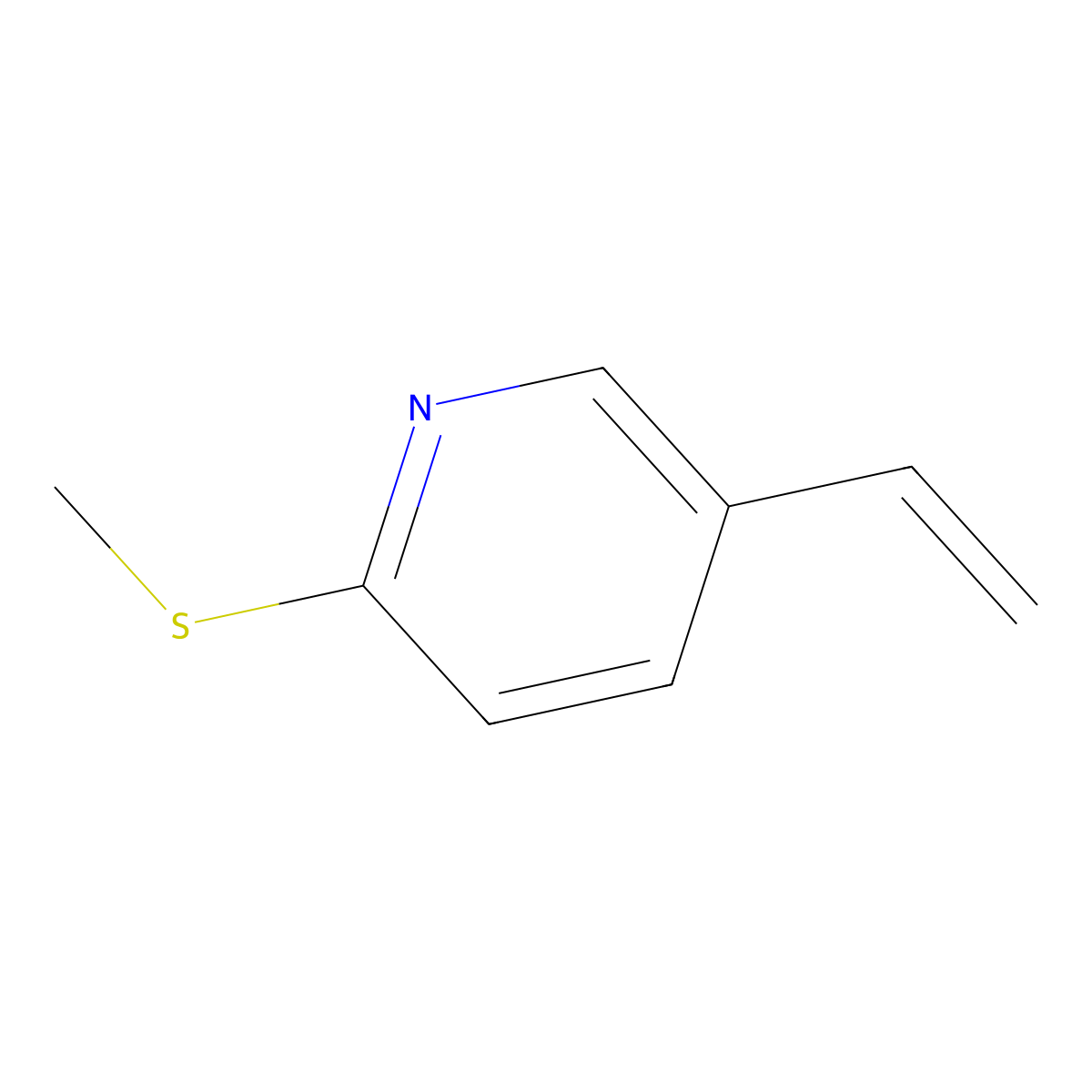 2-(Methylthio)-5-vinylpyridine molecular structure, CAS 1190977-43-5