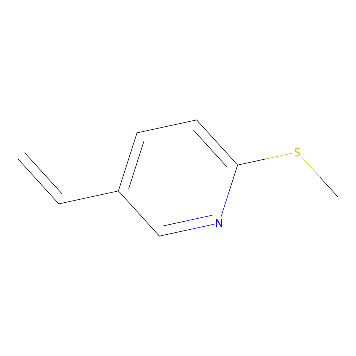 2-(Methylthio)-5-vinylpyridine molecular structure, CAS 1190977-43-5