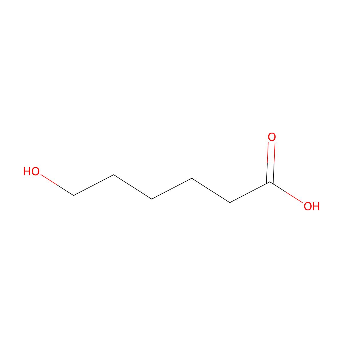 6-Hydroxyhexanoic Acid molecular structure, CAS 1191-25-9