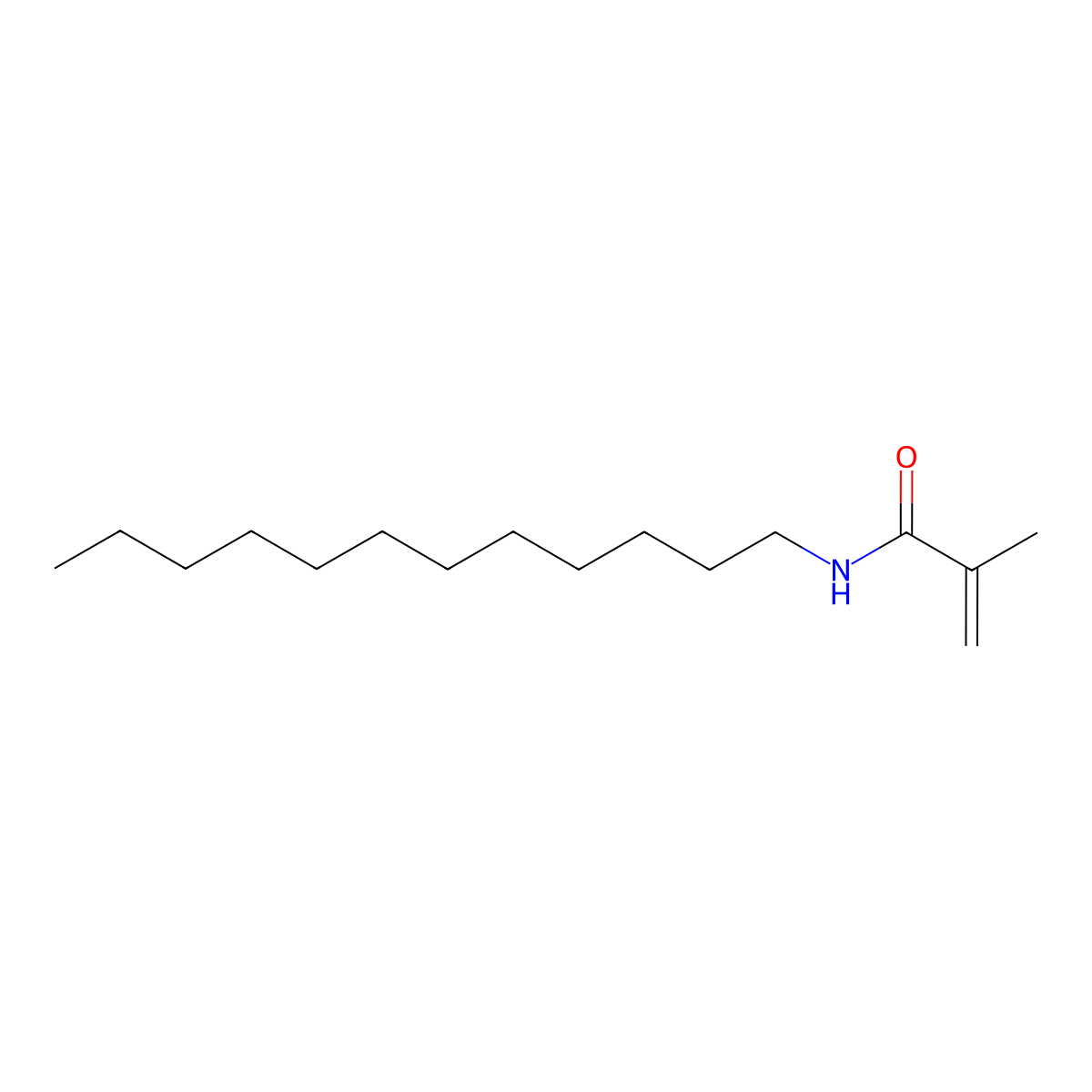 N-Dodecylmethacrylamide molecular structure, CAS 1191-39-5